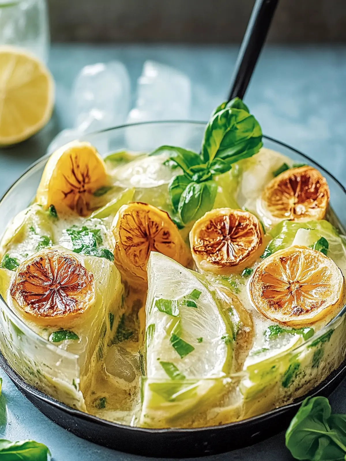 Cremiger geschmolzener Kohl in köstlicher Tuscan Sauce 4 Cremiger geschmolzener Kohl