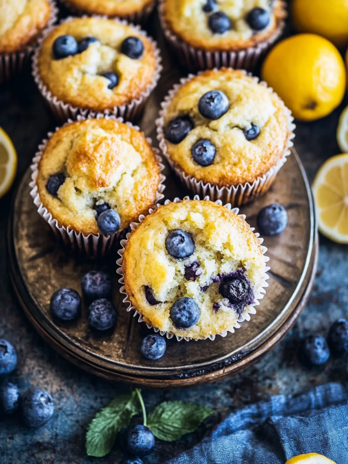 Heidelbeer-Zitronen-Mohn-Muffins für ein perfektes Frühstück 4 Heidelbeer-Zitronen-Mohn-Muffins