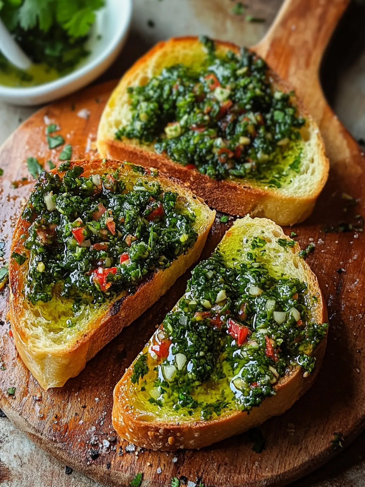 Chimichurri Knoblauchbrot: Knusprig, aromatisch und unwiderstehlich 3 Chimichurri Knoblauchbrot