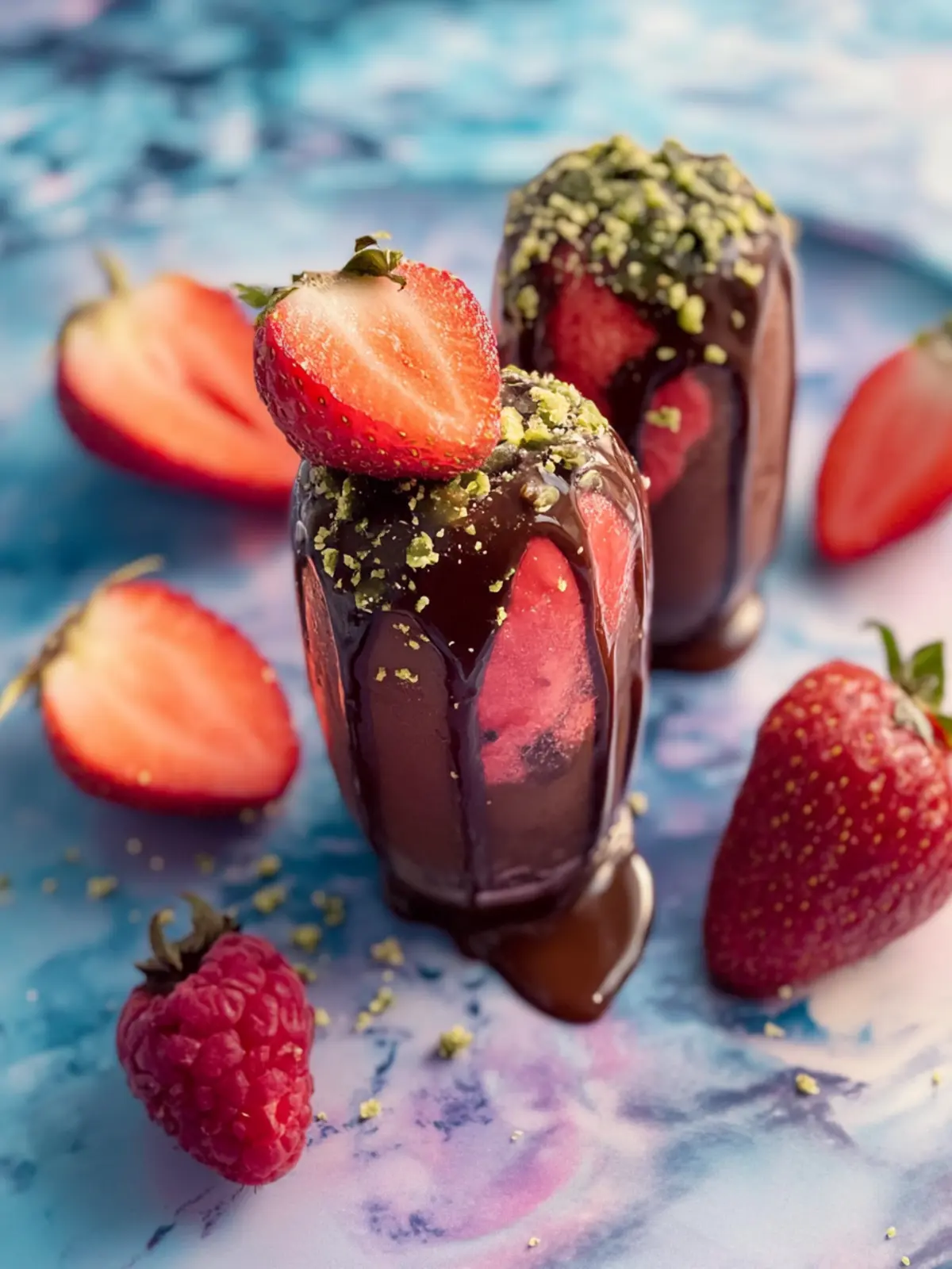 Dubai Schokoladen-Erdbeeren mit cremigem Pistazien-Genuss 5 Dubai Schokoladen-Erdbeeren