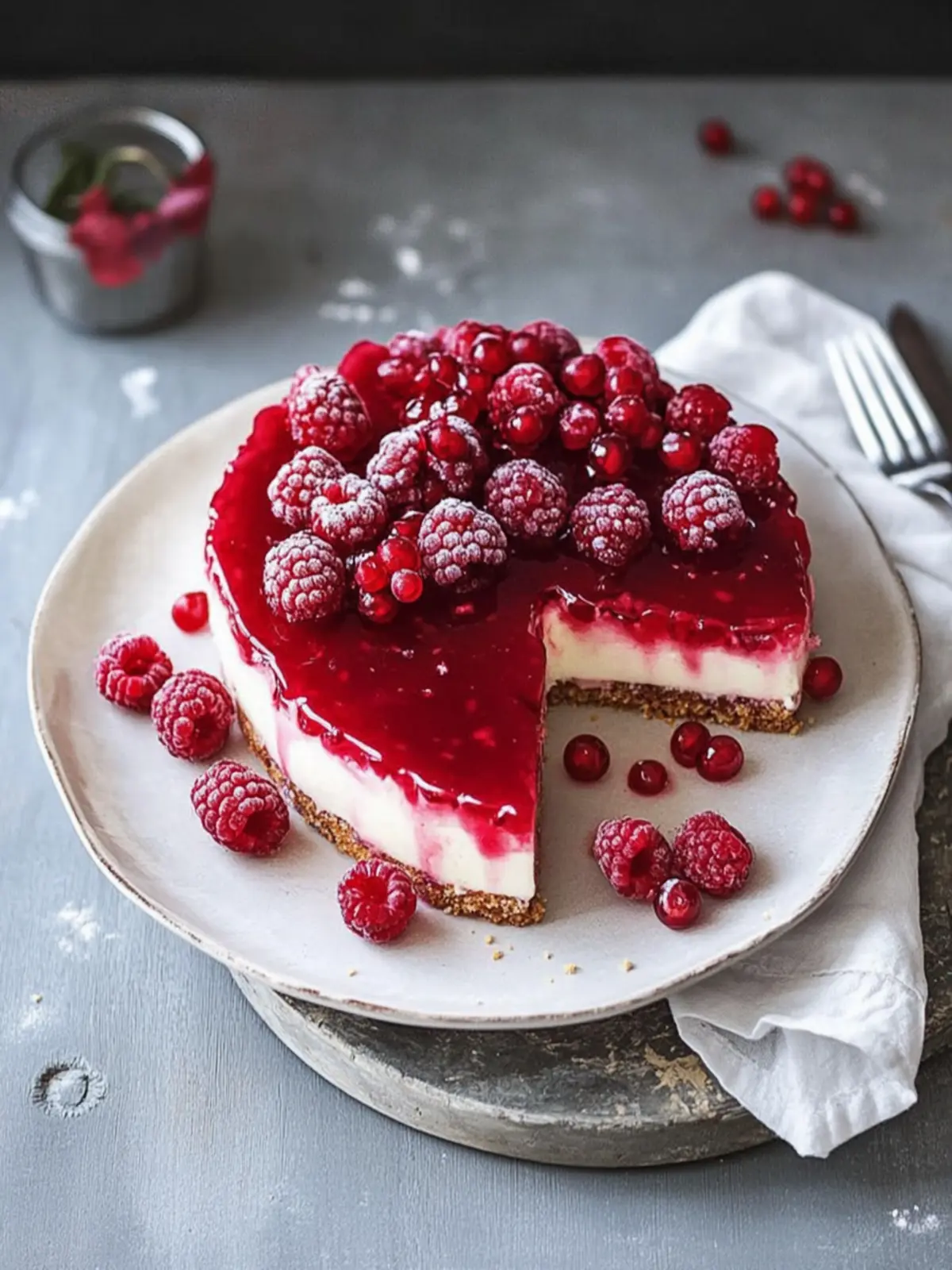 Verwöhne Deine Liebsten mit No-Bake Himbeer Cheesecake Herz 3 No-Bake Himbeer Cheesecake Herz