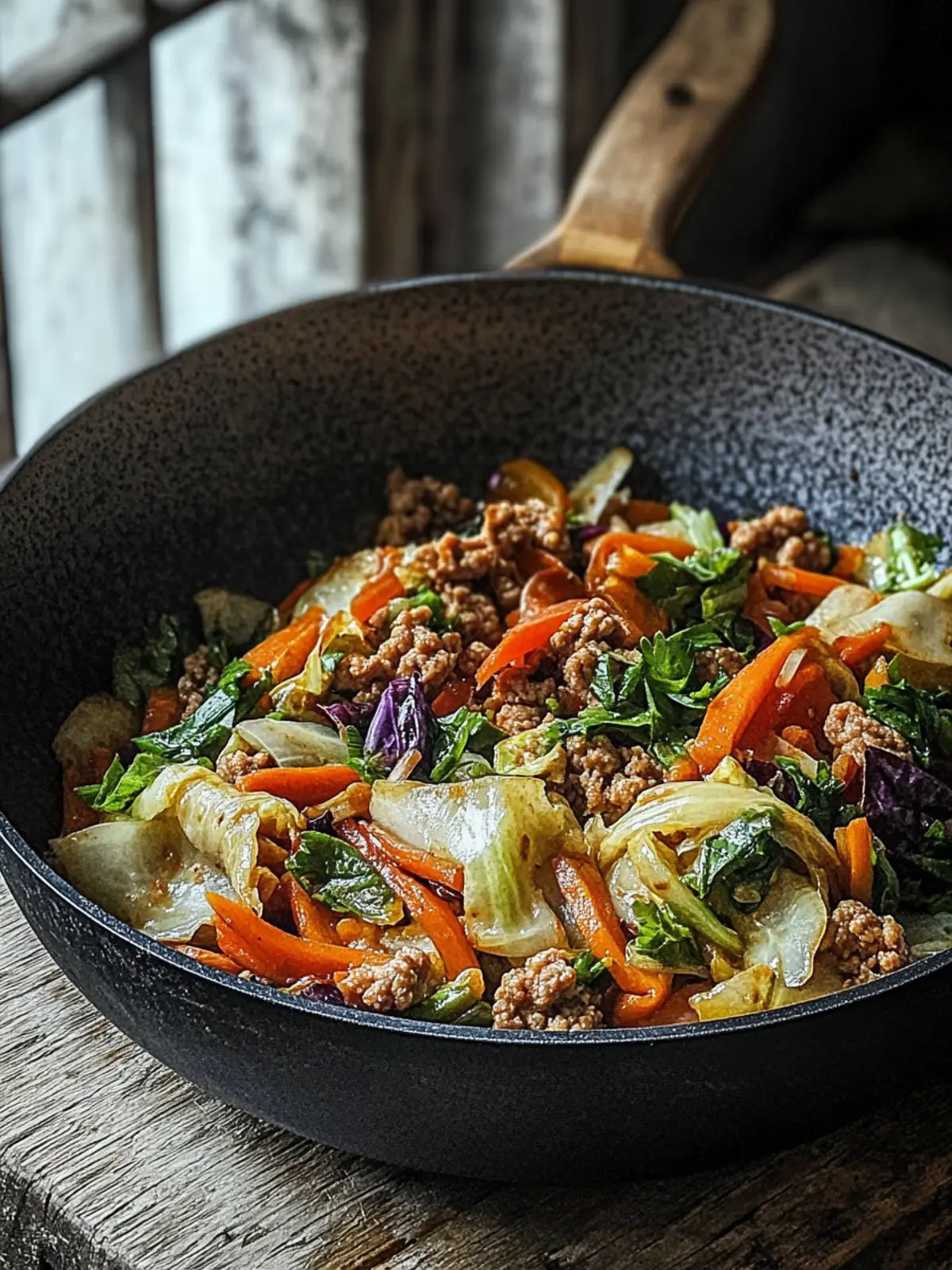 Würzige Chinakohl-Rinderhack-Pfanne für schnelles Wohlfühlessen 4 Würzige Chinakohl-Rinderhack-Pfanne