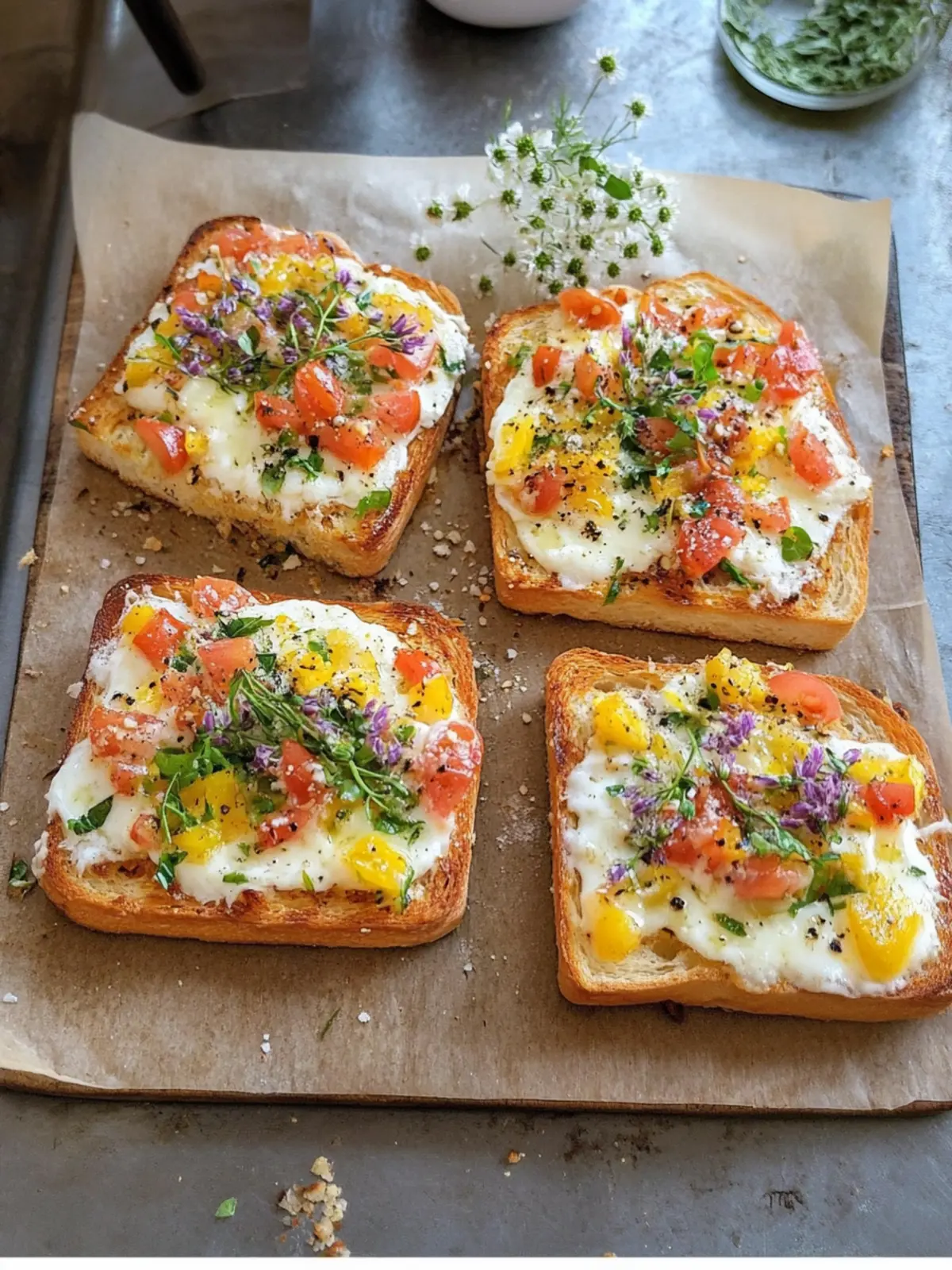 Flammkuchen Toast perfekt für schnelle Snacks und Feiern 3 Flammkuchen Toast