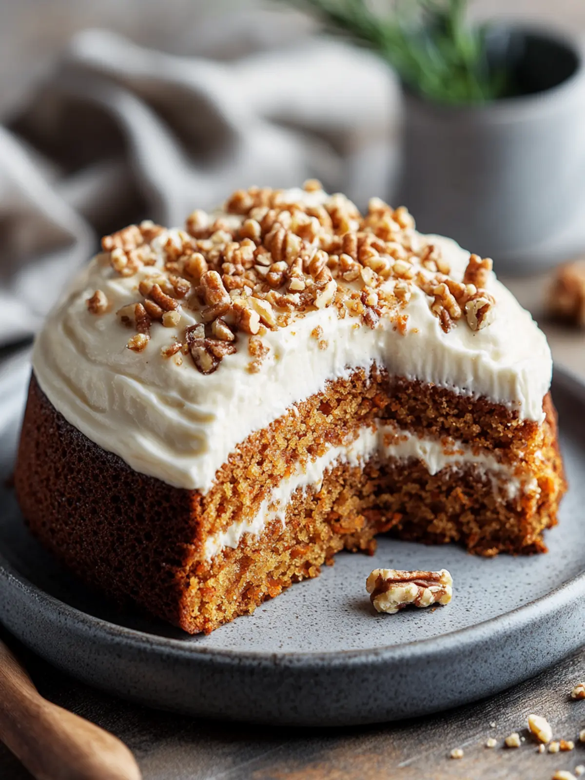 Saftiger Karottenkuchen mit Mascarponecreme – Genuss pur 5 Juicy carrot cake with mascarpone cream