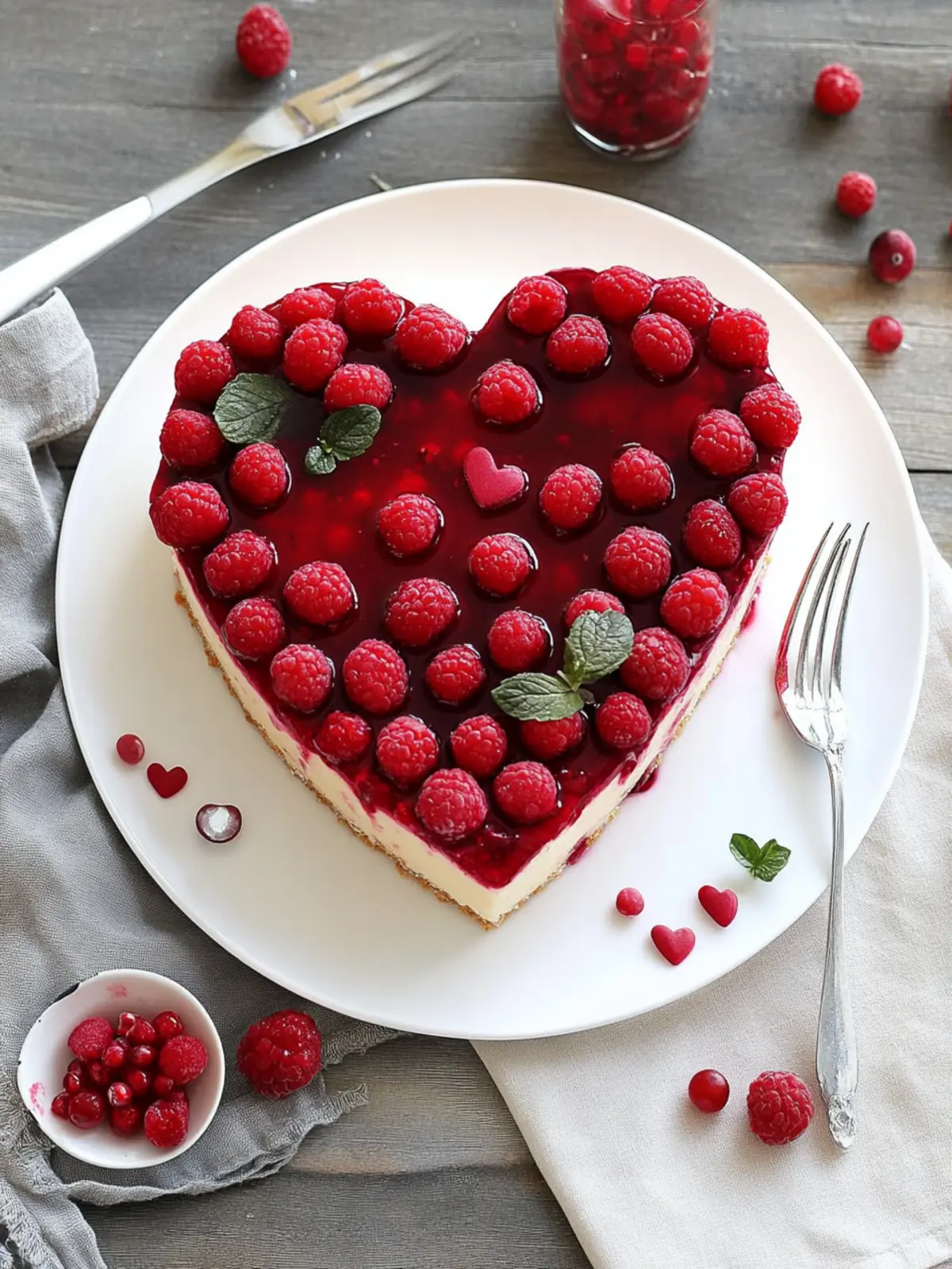 Verwöhne Deine Liebsten mit No-Bake Himbeer Cheesecake Herz 4 No-Bake Himbeer Cheesecake Herz