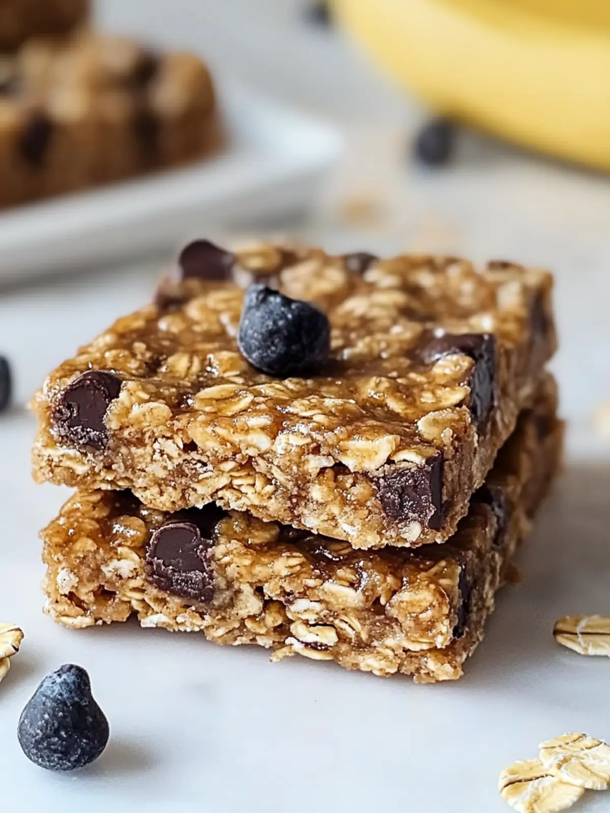 Gesunde Bananen-Haferflocken-Riegel für den perfekten Snack 4 Healthy banana oatmeal bars for snacking