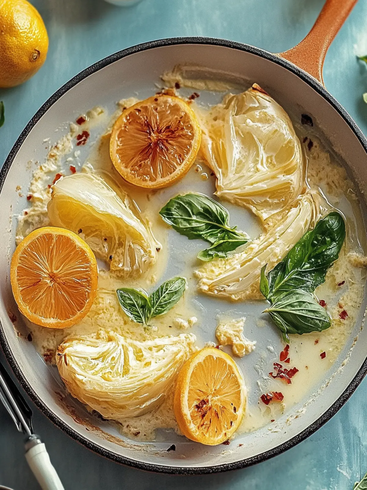 Cremiger geschmolzener Kohl in köstlicher Tuscan Sauce 3 Cremiger geschmolzener Kohl