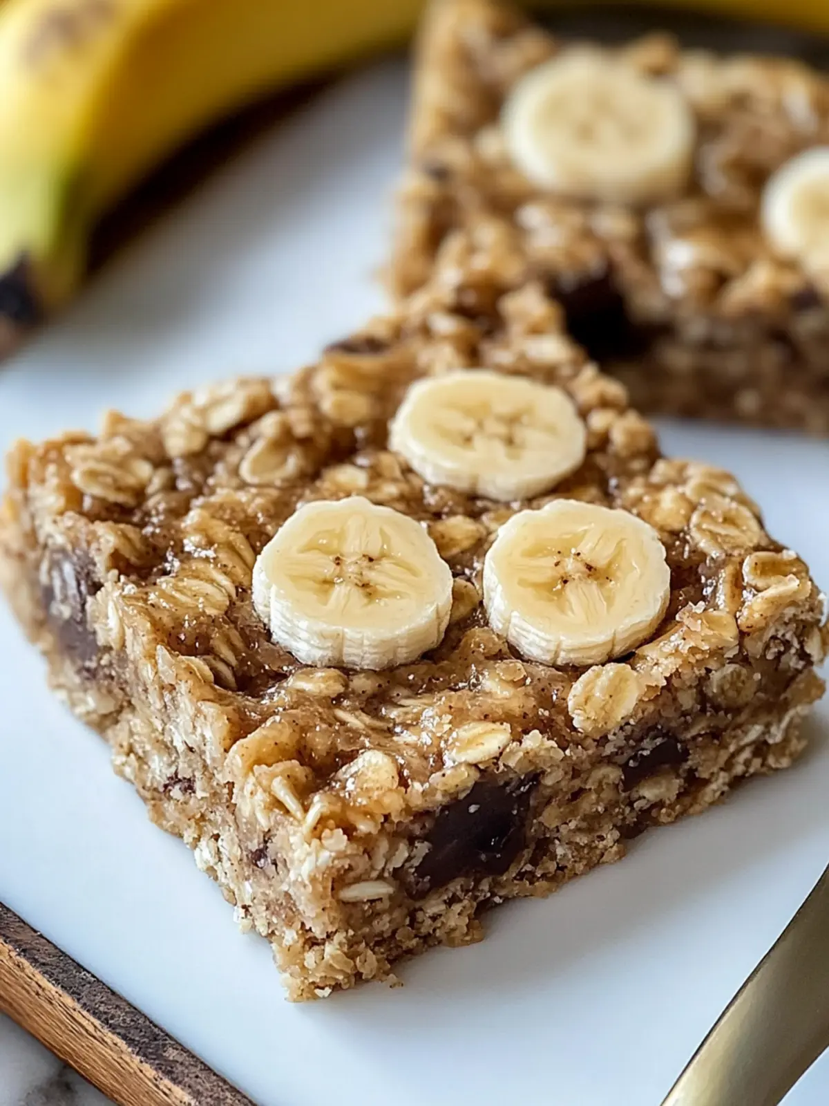 Gesunde Bananen-Haferflocken-Riegel für den perfekten Snack 5 Healthy banana oatmeal bars for snacking