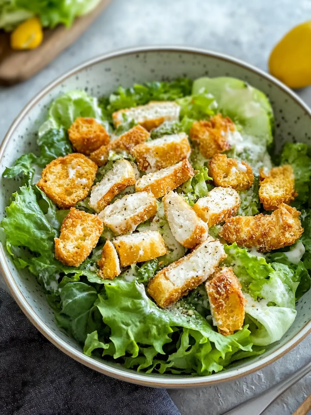 Krosse Caesar-Hähnchen-Bowl für gesunde Genießer 4 Caesar-Hähnchen-Bowl