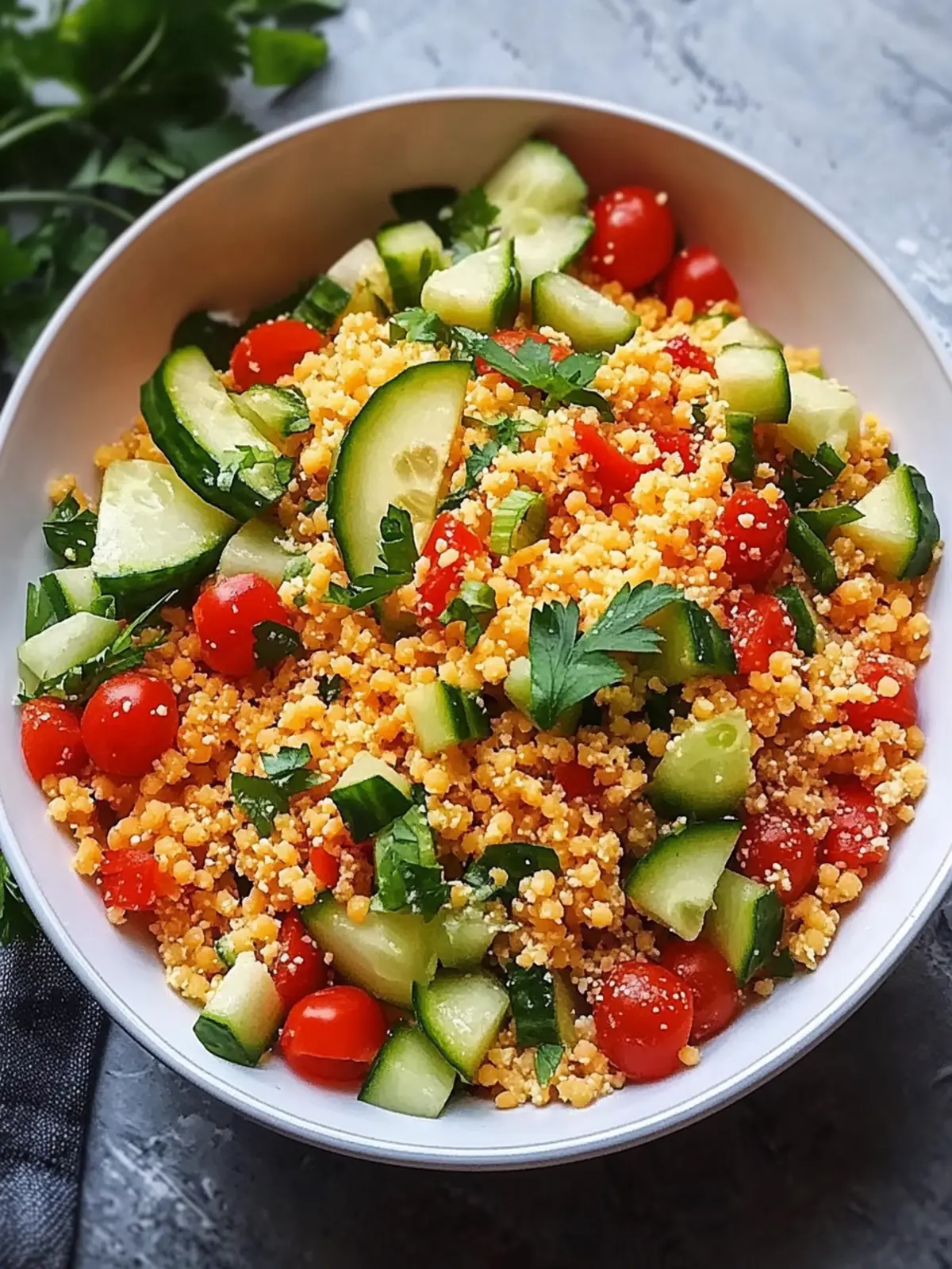 Veganer Bulgursalat: Schnell, gesund und voller Geschmack! 4 Veganer Bulgursalat