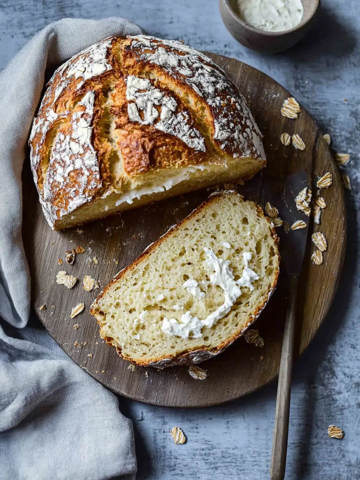 Haferflockenbrot mit Quark – Gesund, lecker und schnell gebacken 3 Haferflockenbrot mit Quark