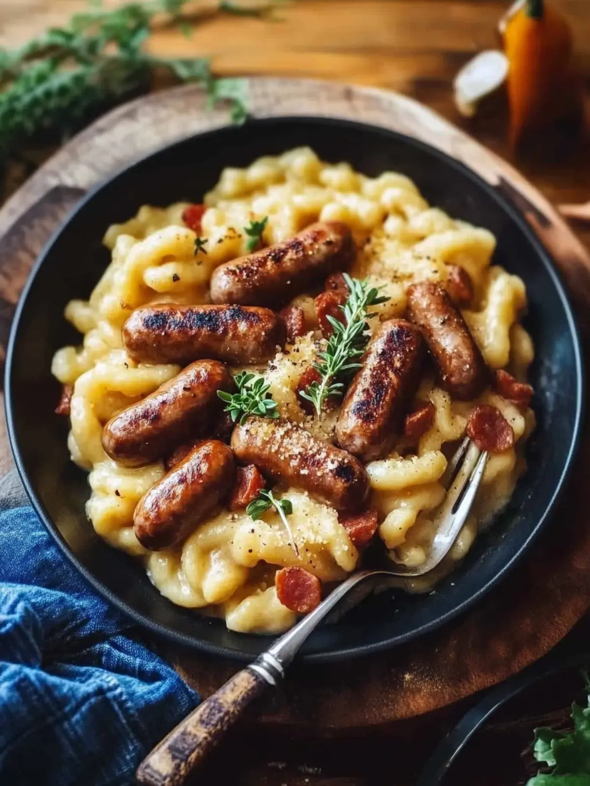 Bratwurst-Spätzle-Pfanne: Herzhaftes Komfortessen für jeden Tag 3 Bratwurst-Spätzle-Pfanne