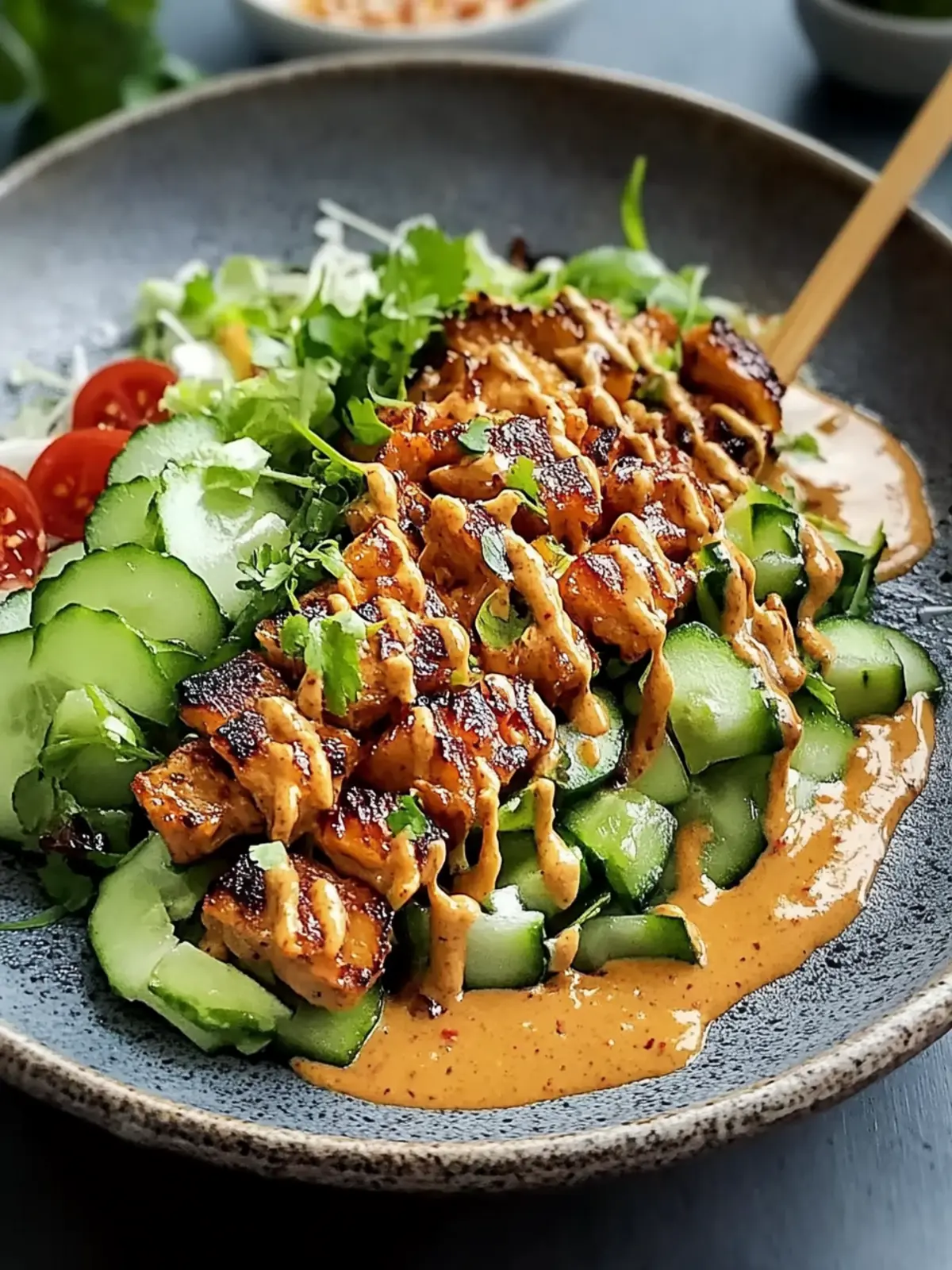 Knuspriger Satay-Reis-Salat mit cremigem Erdnuss-Dressing 5 Knuspriger Satay-Reis-Salat