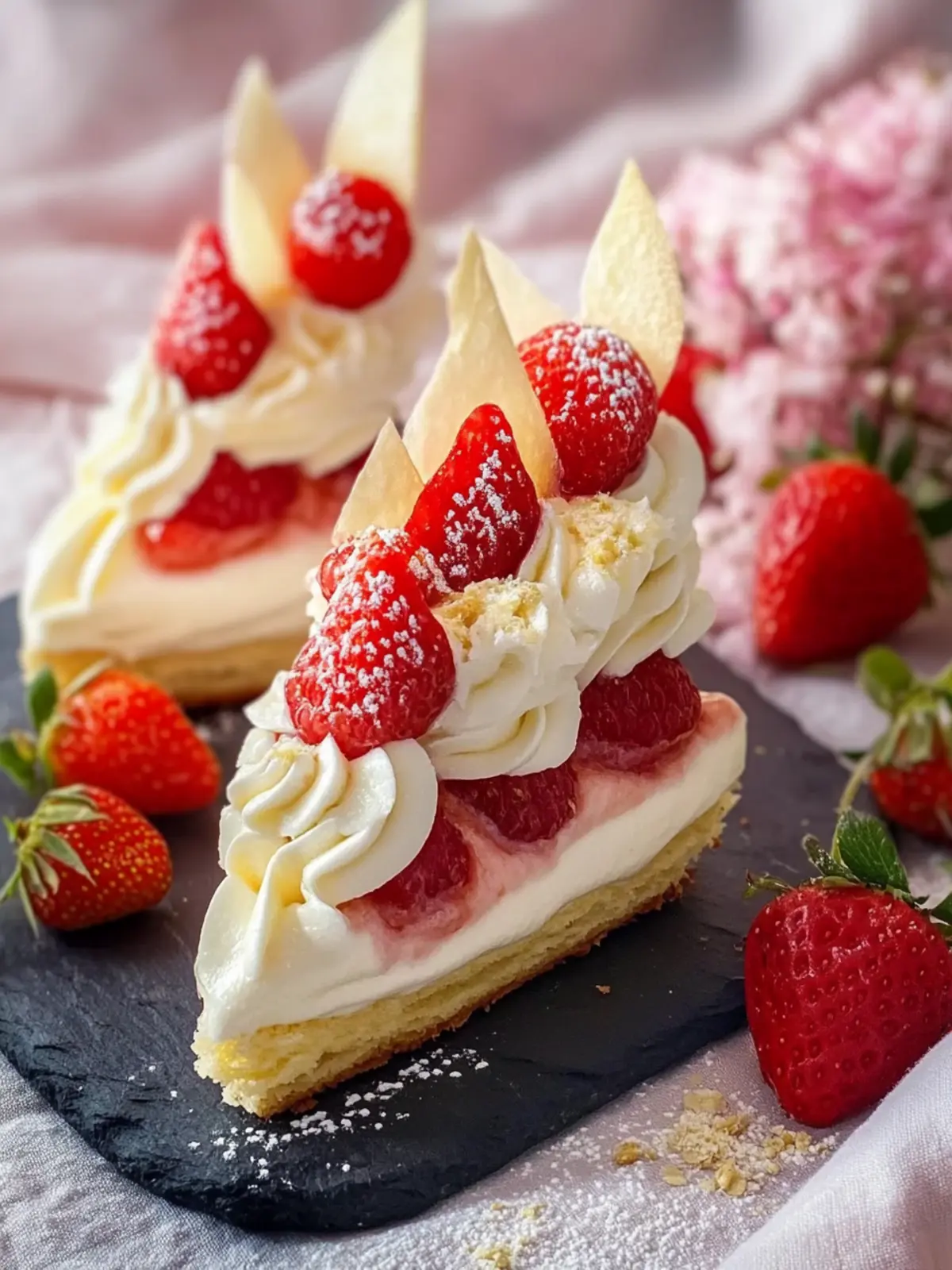 Erdbeer Vanille Teilchen: Einfaches Sommervergnügen bereit! 2 Erdbeer Vanille Teilchen