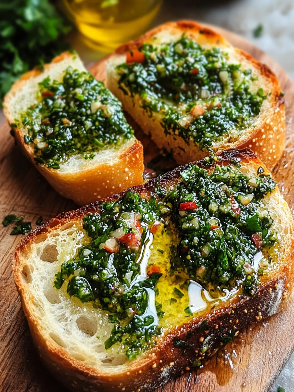 Chimichurri Knoblauchbrot: Knusprig, aromatisch und unwiderstehlich 5 Chimichurri Knoblauchbrot