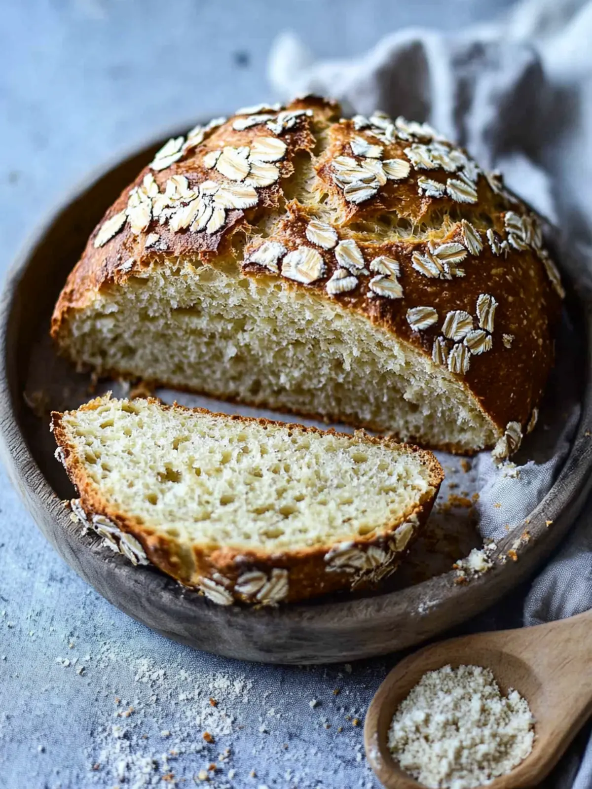 Haferflockenbrot mit Quark – Gesund, lecker und schnell gebacken 4 Haferflockenbrot mit Quark