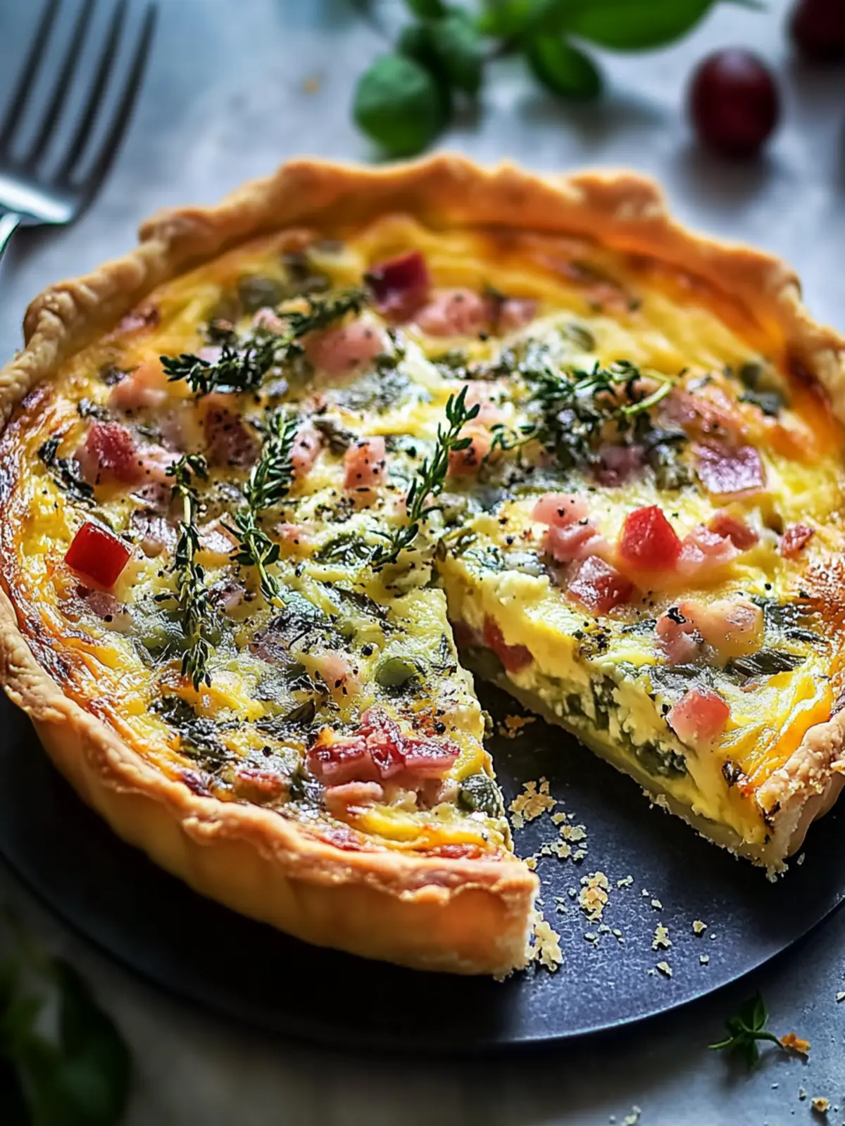 Herzhafte Gemüse Rinderspeck Quiche für dein perfektes Brunch! 3 Gemüse Rinderspeck Quiche