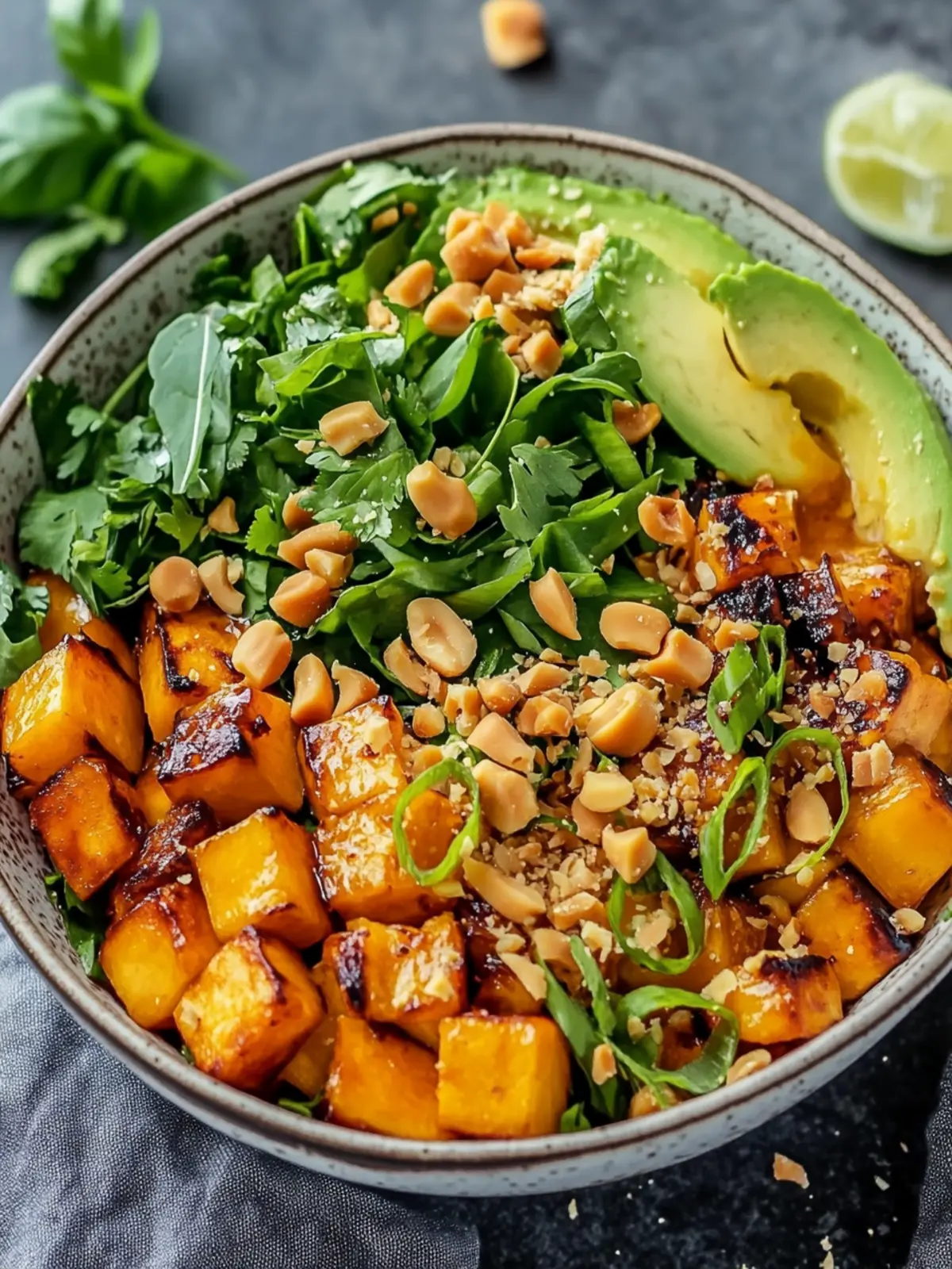 Köstliche Thai Erdnuss Süßkartoffel Buddha Schüssel für Soulfood 2 Köstliche Thai Erdnuss Süßkartoffel Buddha Schüssel