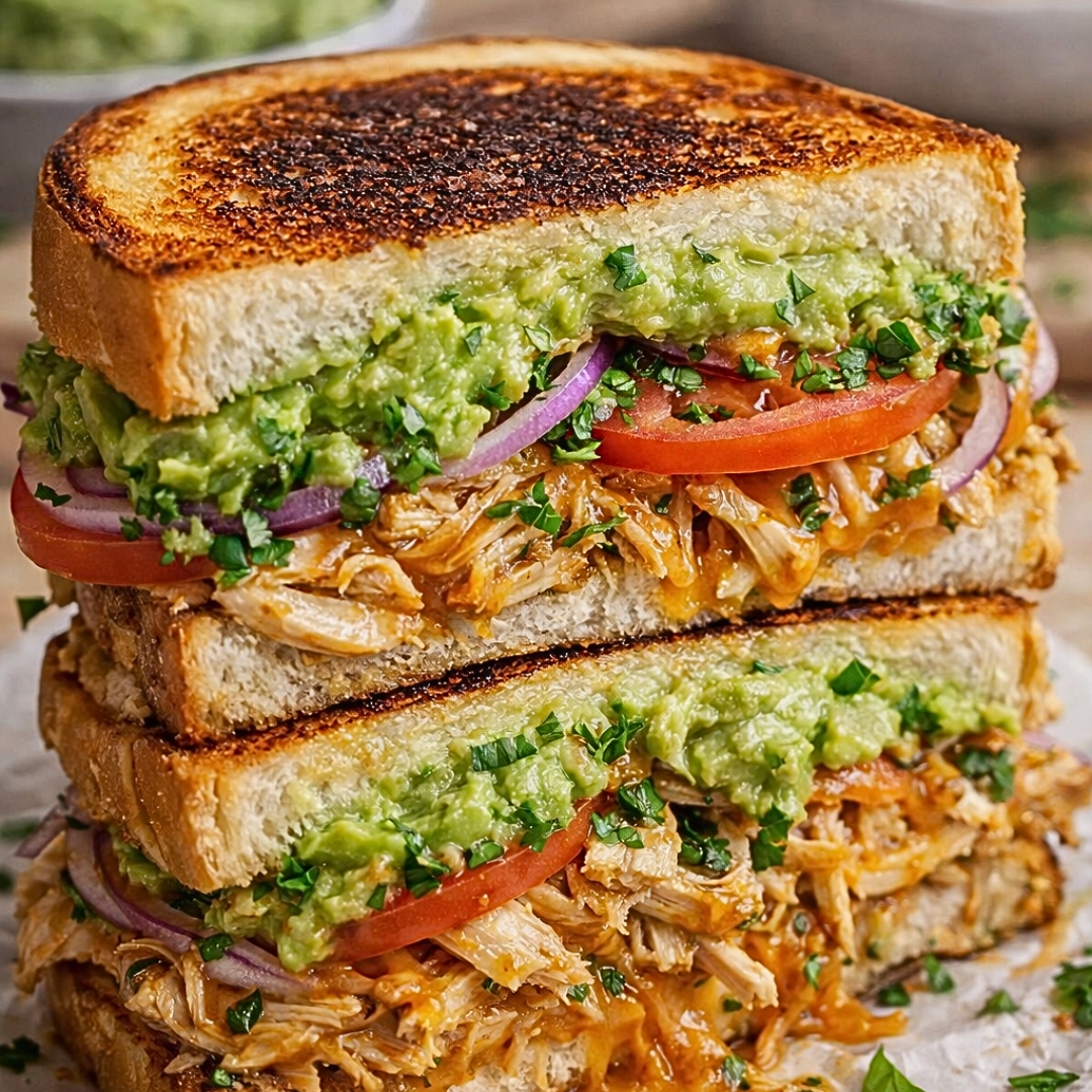 Hähnchen-Avocado-Sandwich für schnelle, gesunde Genussmomente 2 Hähnchen-Avocado-Sandwich für schnelle, gesunde Genussmomente