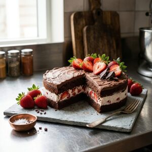 Yogurette-Torte mit Erdbeeren: Schoko-Cremetraum zum Feiern 2 Yogurette-Torte mit Erdbeeren: Schoko-Cremetraum zum Feiern