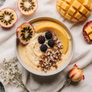 Erfrischende Mango-Smoothie-Schüssel für den perfekten Start 2 Erfrischende Mango-Smoothie-Schüssel für den perfekten Start