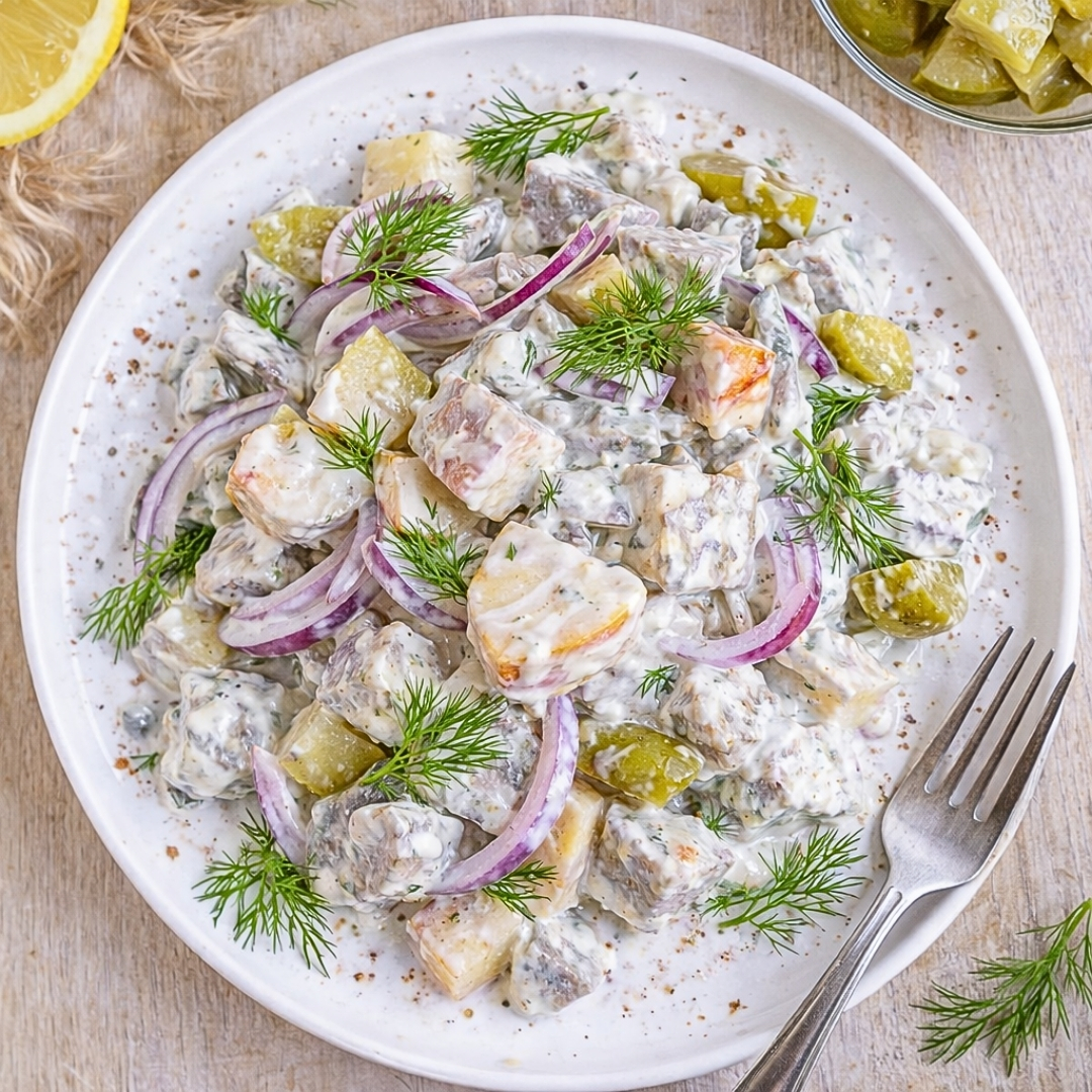 Heringensalat mit Apfel und Matjeshering – Ein frischer Genuss 3 Heringensalat mit Apfel und Matjeshering – Ein frischer Genuss