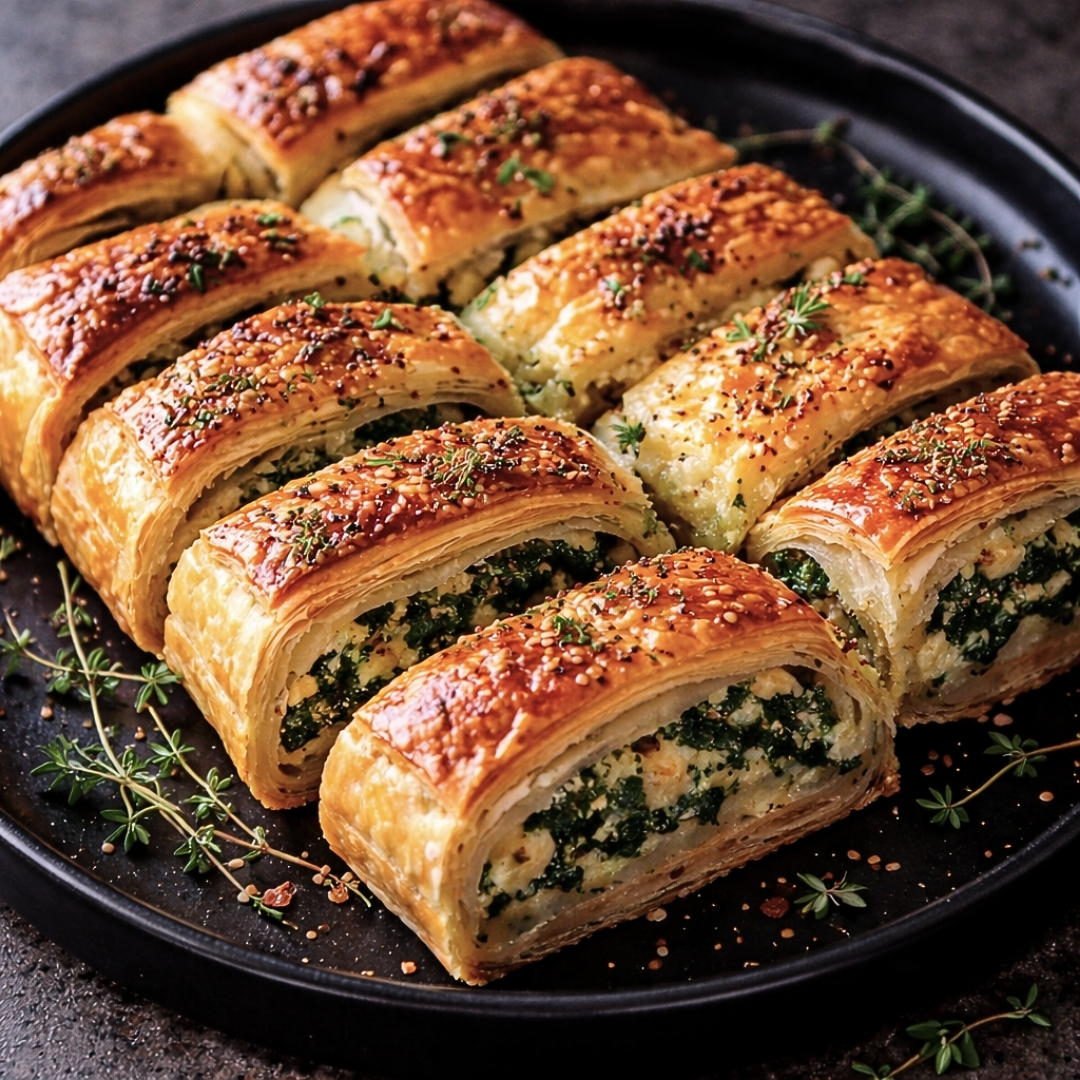 Veganes Blätterteig Zupfbrot mit Spinach und cremigem Käse 2 Veganes Blätterteig Zupfbrot mit Spinach und cremigem Käse