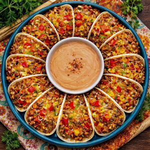 Mini-Tacos mit würzigem Hackfleischfüllung – Party-Snack Hit 2 Mini-Tacos mit würzigem Hackfleischfüllung – Party-Snack Hit