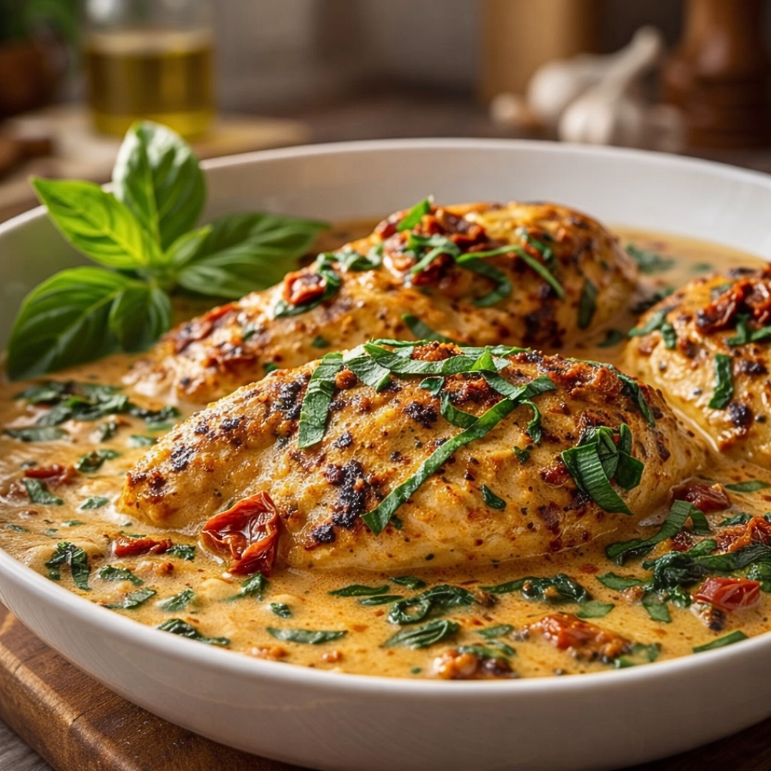 Toskanisches Sahne Hähnchen: Cremiger Genuss in Minuten 2 Toskanisches Sahne Hähnchen: Cremiger Genuss in Minuten