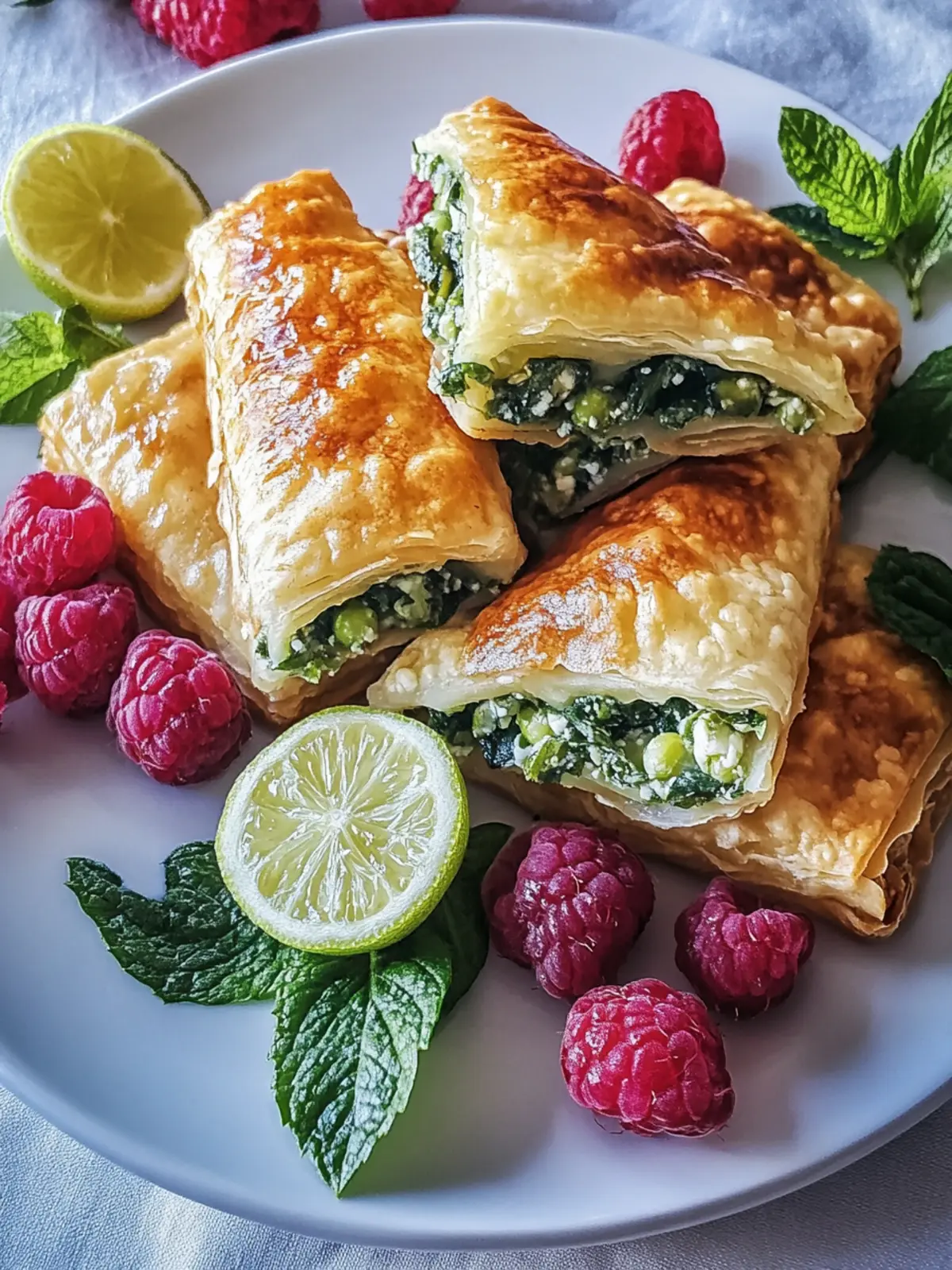 Herzhafte Blätterteigtaschen mit Spinat und Feta genießen 3 Herzhafte Blätterteigtaschen