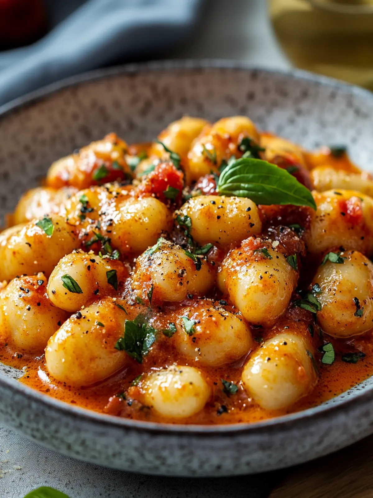 Einfache vegane Gnocchi-Tomatensoße für eine genussvolle Abendküche 4 Einfache vegane Gnocchi-Tomatensoße Rezept