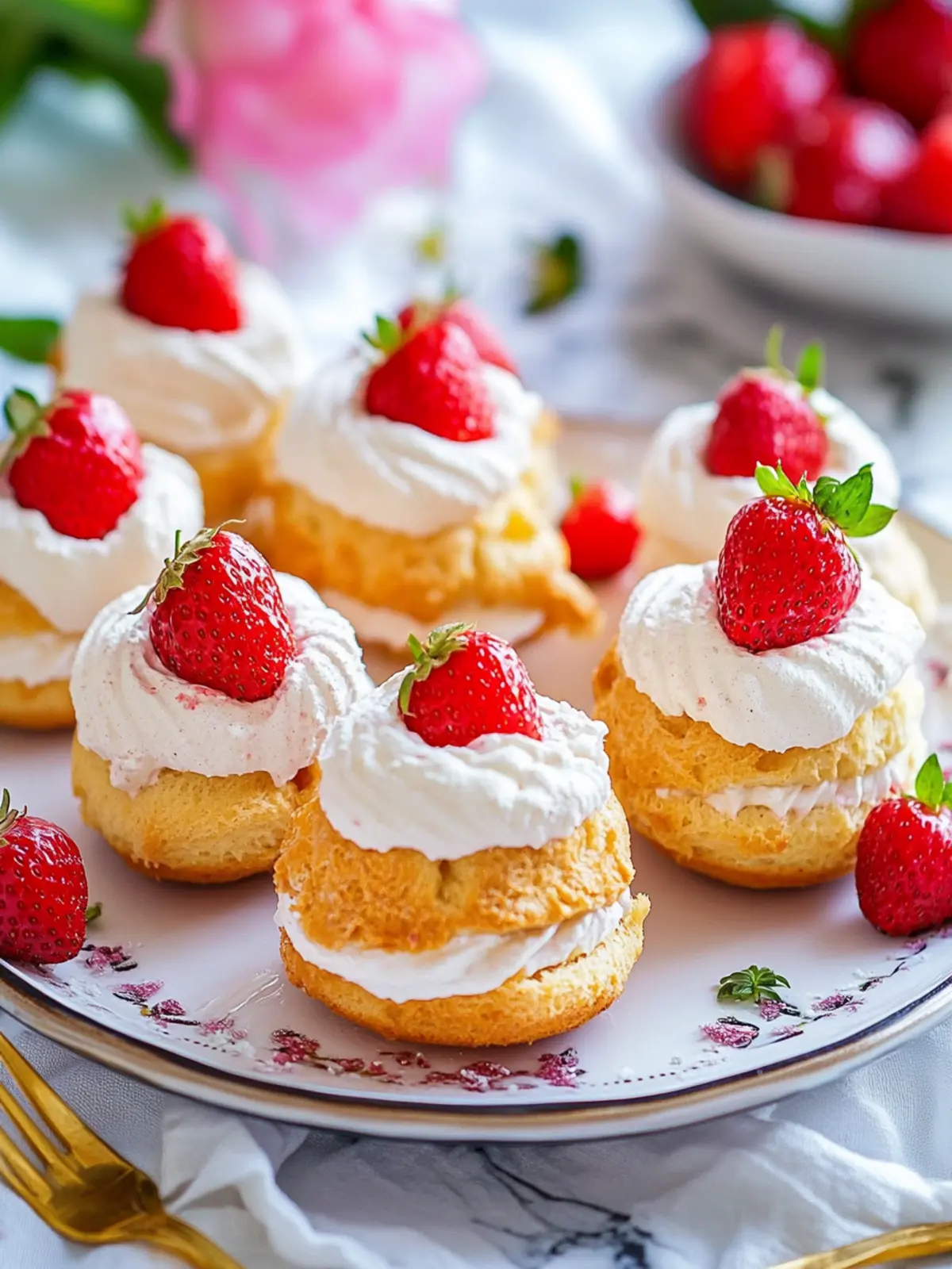 Einfache Erdbeer-Sahnewindbeutel Rezept für den Sommergenuss 5 Einfache Erdbeer-Sahnewindbeutel Rezept