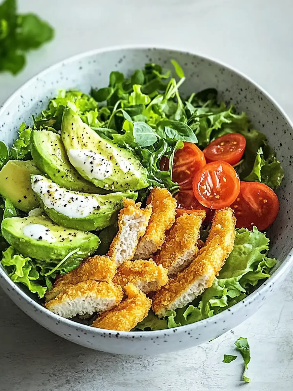 Crispy Caesar-Hähnchen-Bowl für gesunde Genussmomente 3 Caesar-Hähnchen-Bowl