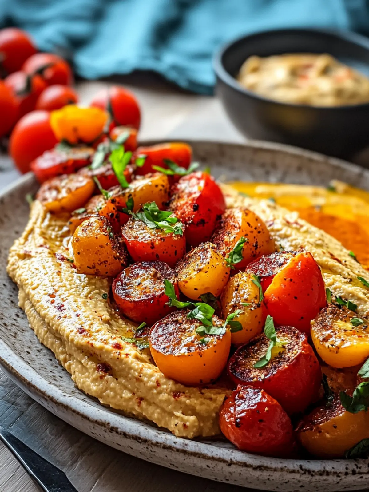 Kartoffel-Schawarma mit Tomaten-Hummus: Veganer Genuss pur 3 Kartoffel-Schawarma mit Tomaten-Hummus