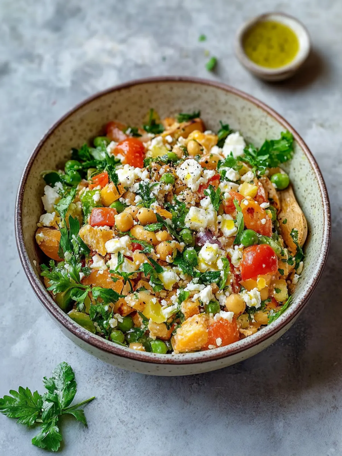 Frischer Kichererbsensalat mit Feta in nur 10 Minuten 5 Kichererbsensalat mit Feta