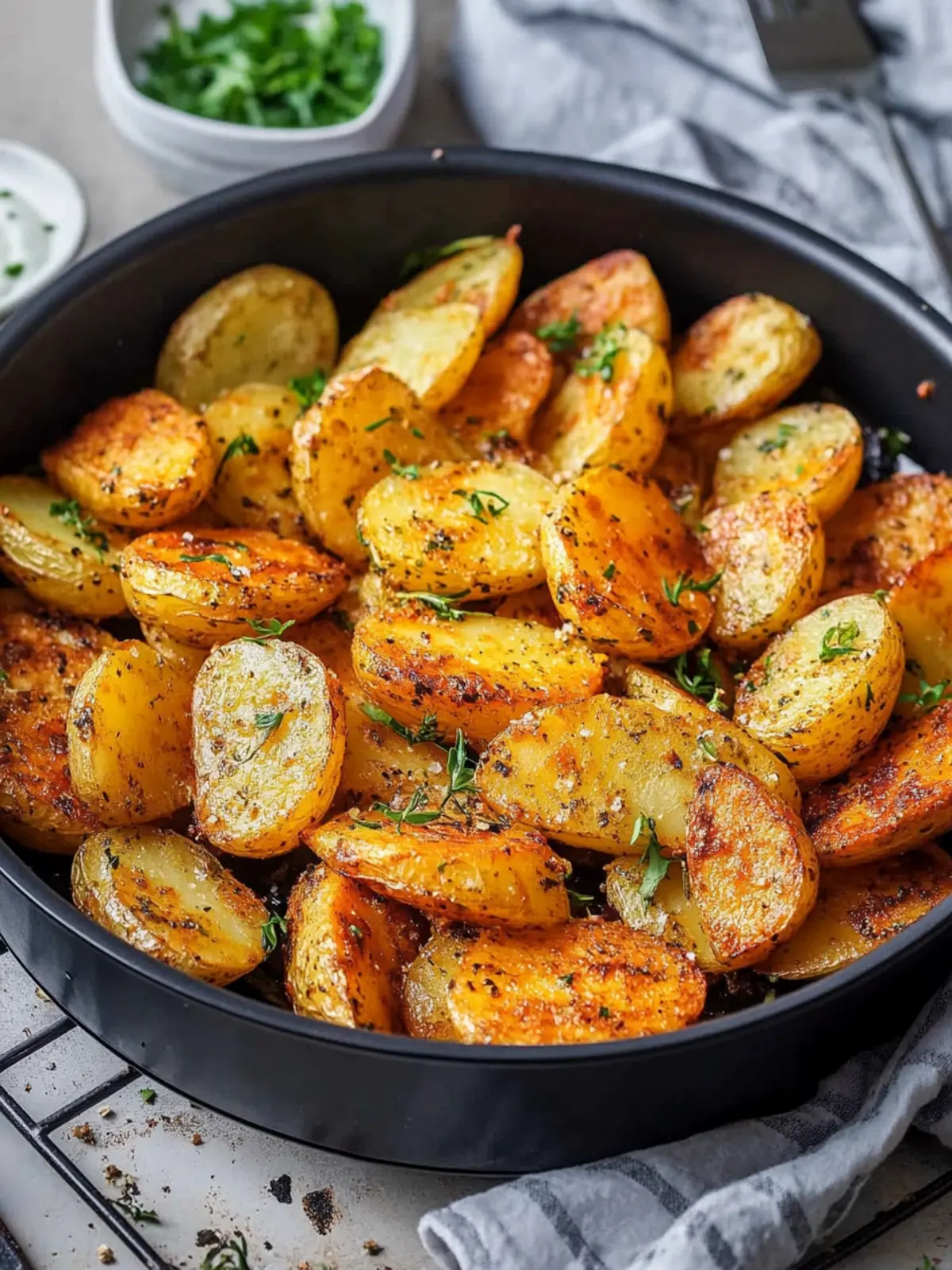 Krosse Kartoffelspalten aus dem Airfryer für jeden Tag! 2 Kartoffelspalten aus dem Airfryer