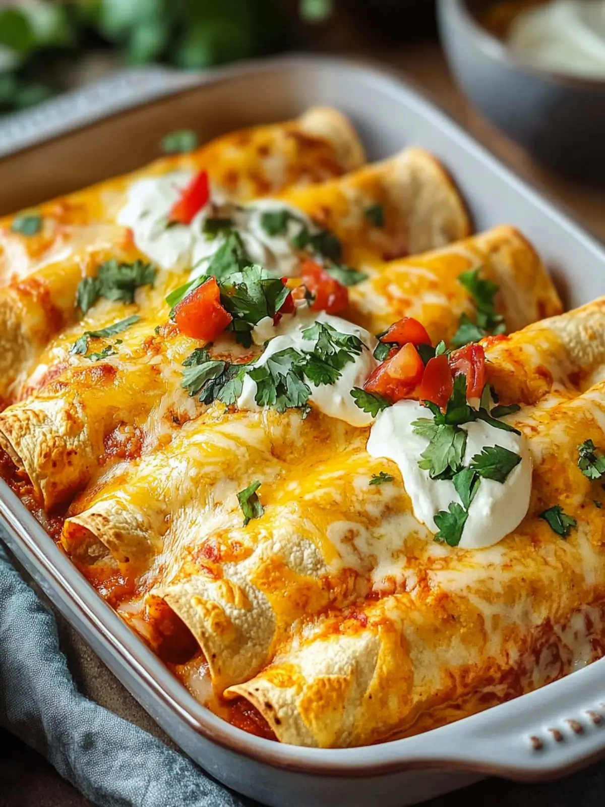 Leichte cremige Chili Enchiladas für schnelle Genussmomente 3 Leichte cremige Chili Enchiladas