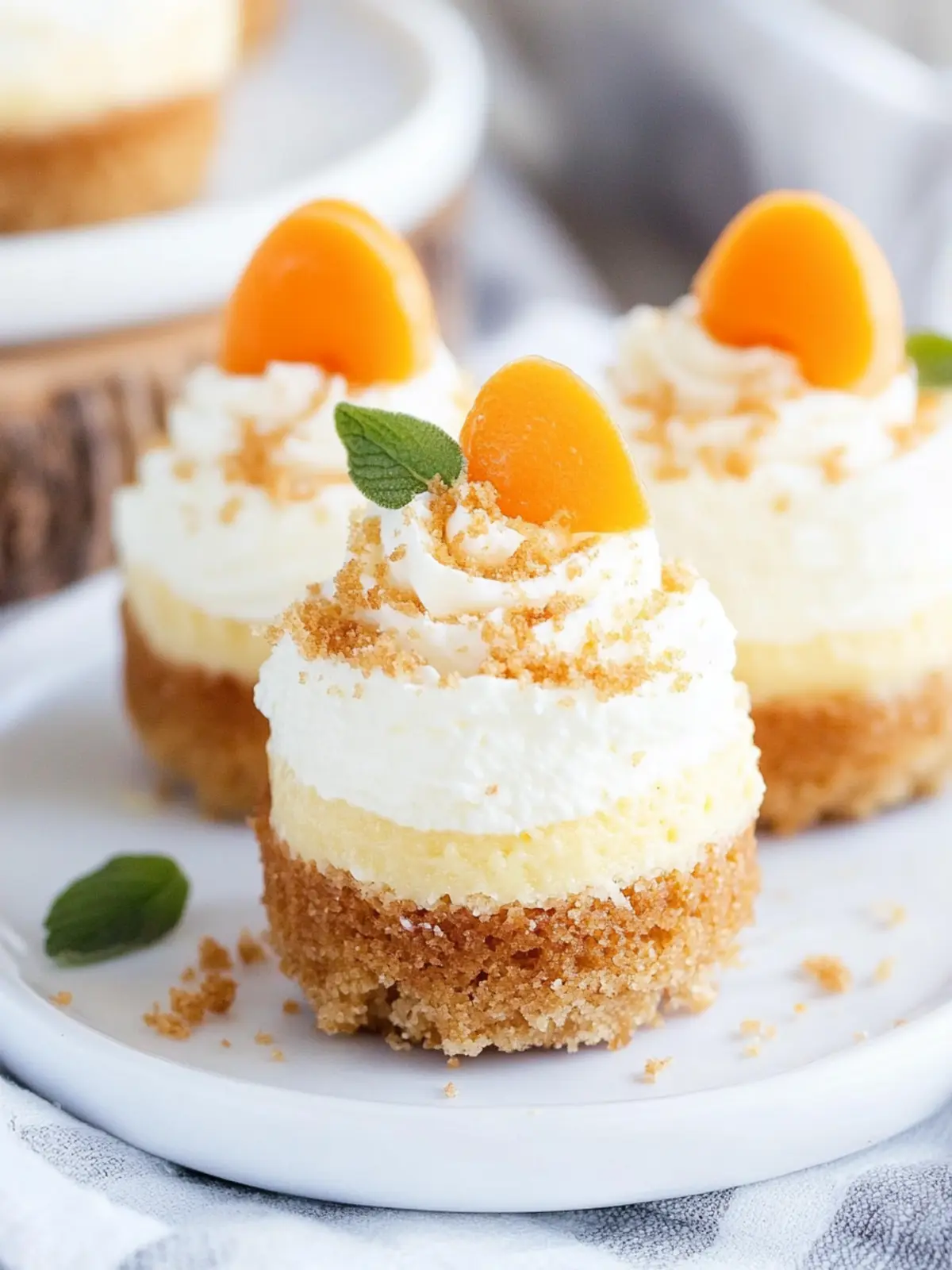 Mini Karottenkuchen Käsekuchen – Dein neuer Lieblingssnack! 3 Mini Karottenkuchen Käsekuchen