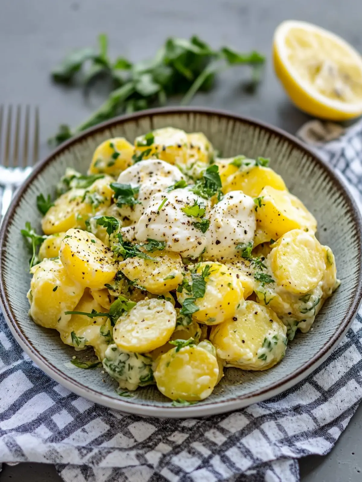 Lauwarmer schwäbischer Kartoffelsalat ohne Mayo – Gesund und Lecker 5 Lauwarmer schwäbischer Kartoffelsalat ohne Mayo