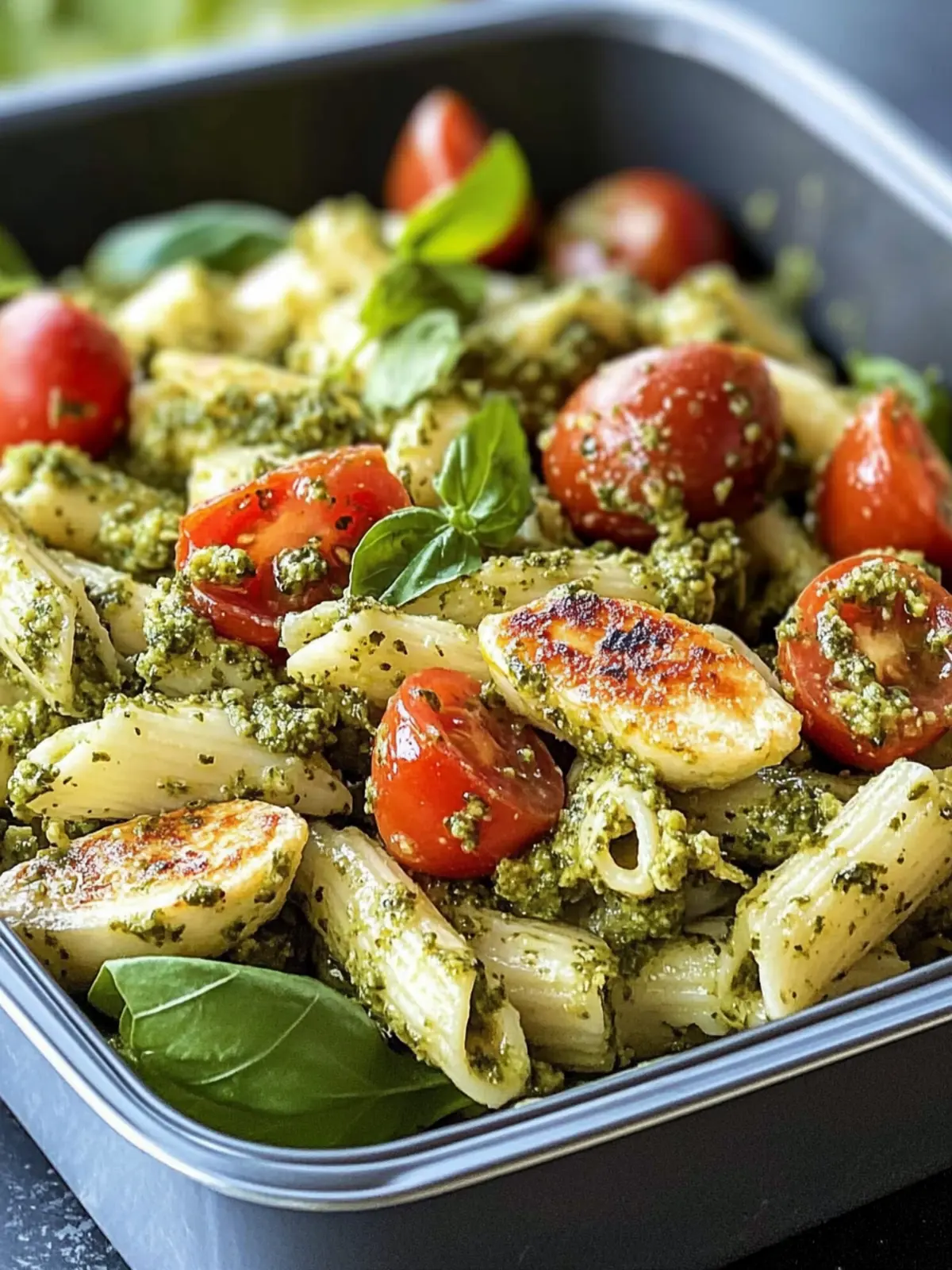 Perfekter Hähnchen-Pesto-Nudelsalat für stressfreie Lunchpausen 5 Perfekter Hähnchen-Pesto-Nudelsalat