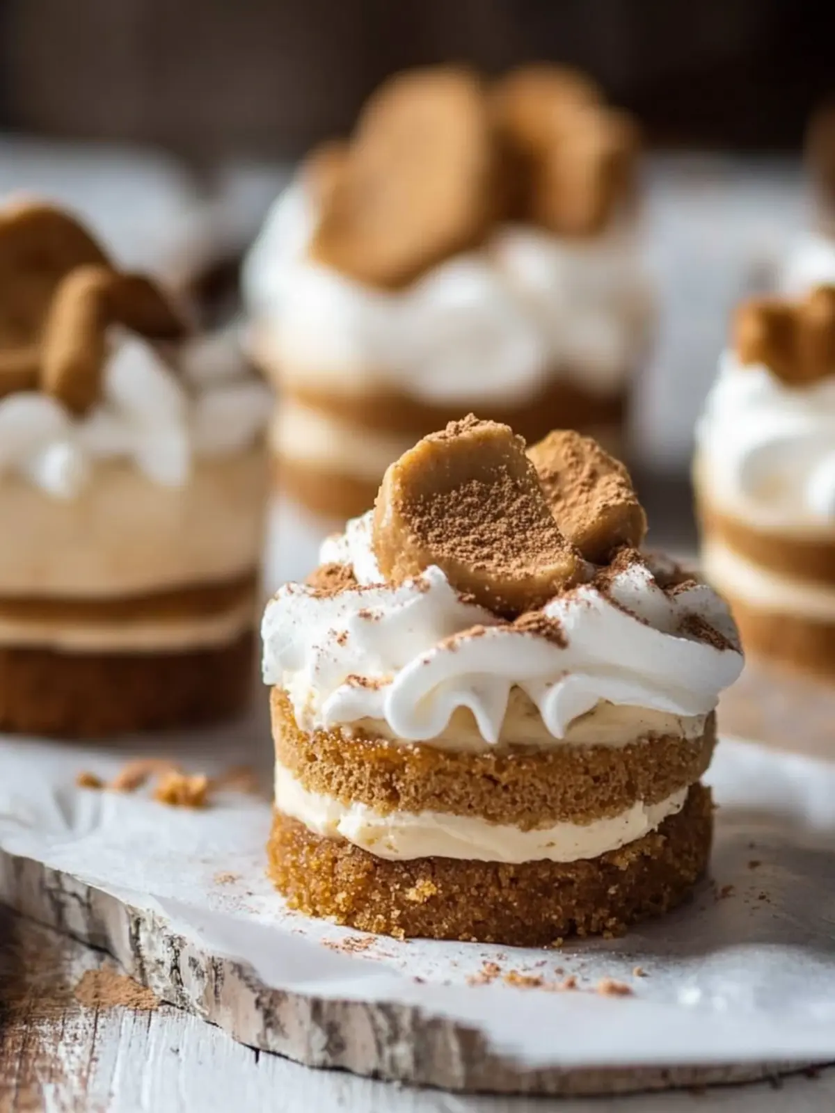 Mini Biscoff Käsekuchen zum Verlieben – No-Bake Genuss! 4 Mini Biscoff Käsekuchen