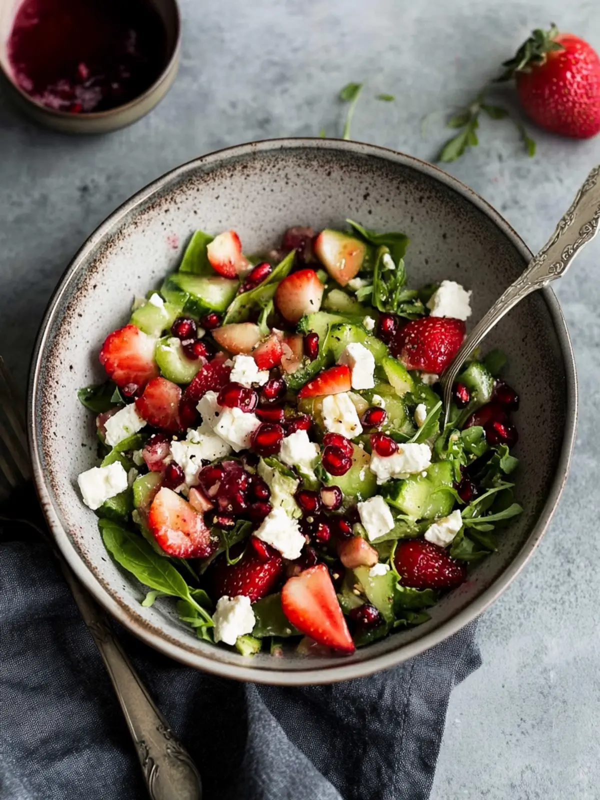 Spargelsalat mit Erdbeeren, Feta & Granatapfel – Frisch und lecker 2 Spargelsalat mit Erdbeeren, Feta & Granatapfel