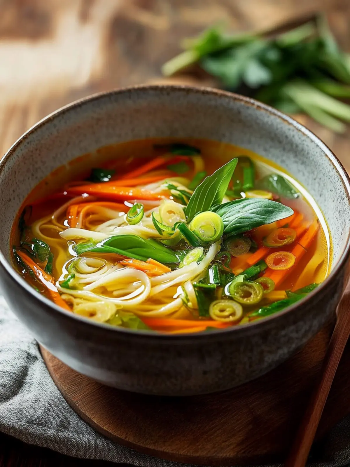 Asiatische Gemüsenudelsuppe: Frisch, gesund und voller Geschmack 3 Asiatische Gemüsenudelsuppe
