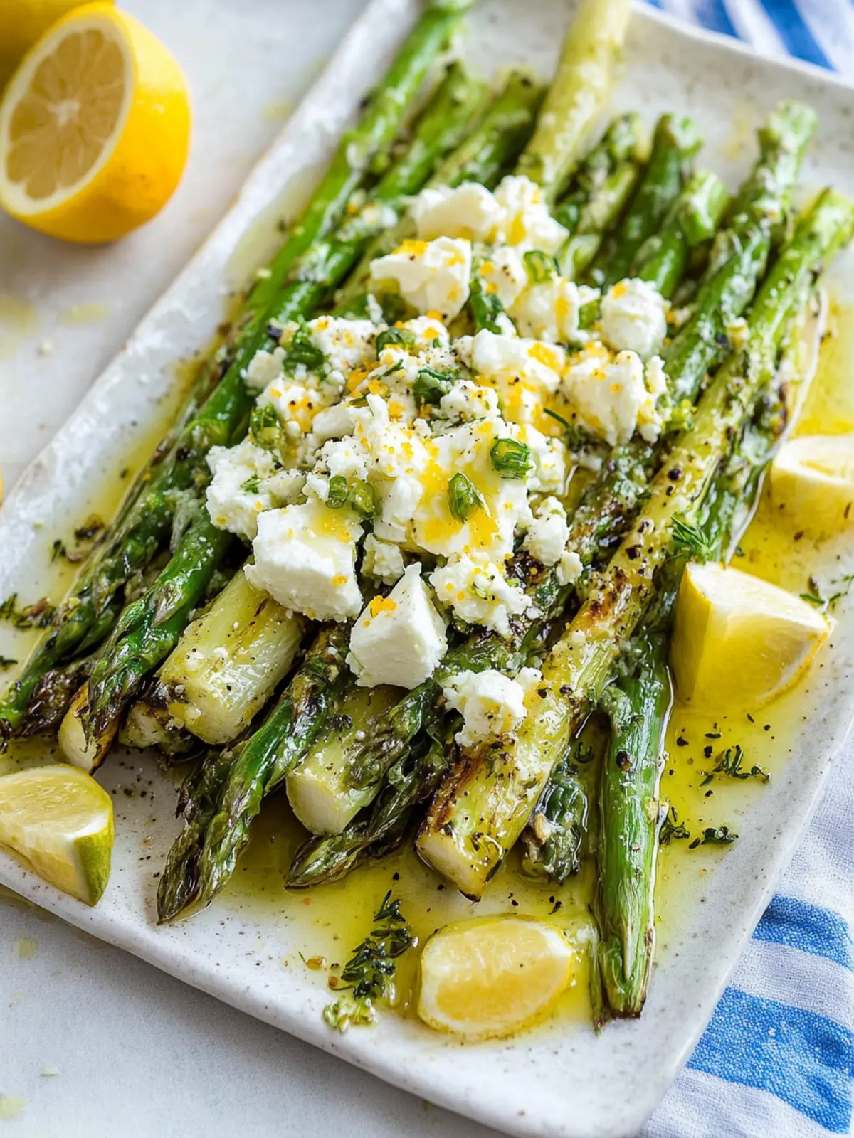 Zitronen- und Feta-gegrillter Spargel für fröhliche Grillabende 3 Zitronen- und Feta-gegrillter Spargel