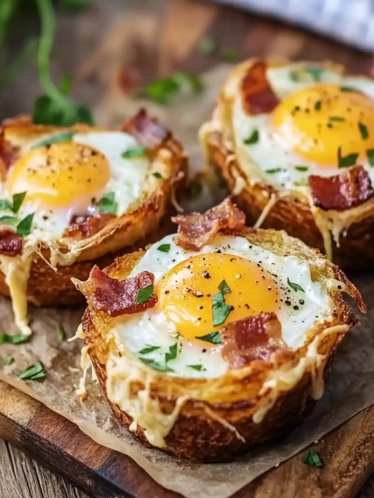 Toastmuffins mit Speck, Ei und Käse – Herzhaft und einfach lecker 4 Toastmuffins mit Speck, Ei und Käse