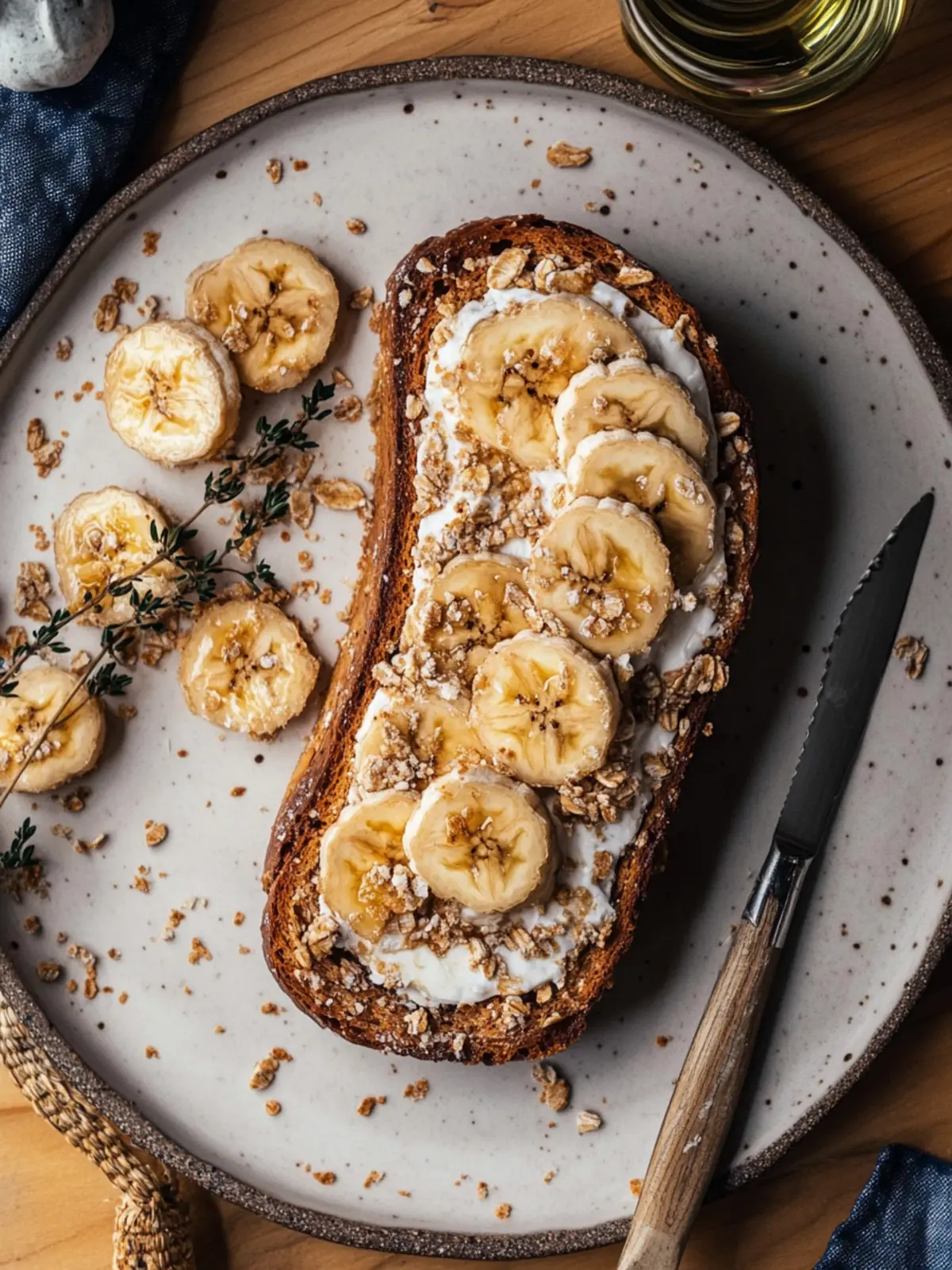 Hüttenkäse Bananen Toast – Schnelles Protein-Frühstück für Dich 4 Hüttenkäse Bananen Toast