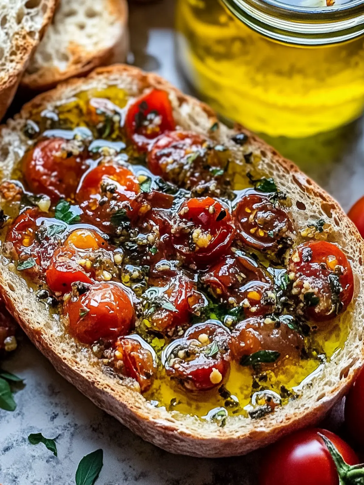 Sonnengetrocknete Tomaten Olivenöl Brot Dip Rezept für Feinschmecker 2 Sonnengetrocknete Tomaten Olivenöl Brot Dip Rezept