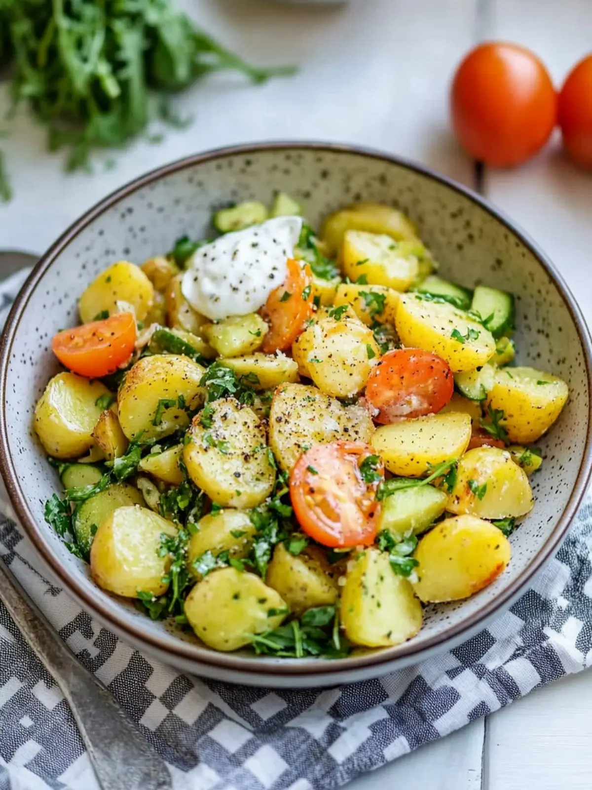 Lauwarmer schwäbischer Kartoffelsalat ohne Mayo – Gesund und Lecker 2 Lauwarmer schwäbischer Kartoffelsalat ohne Mayo