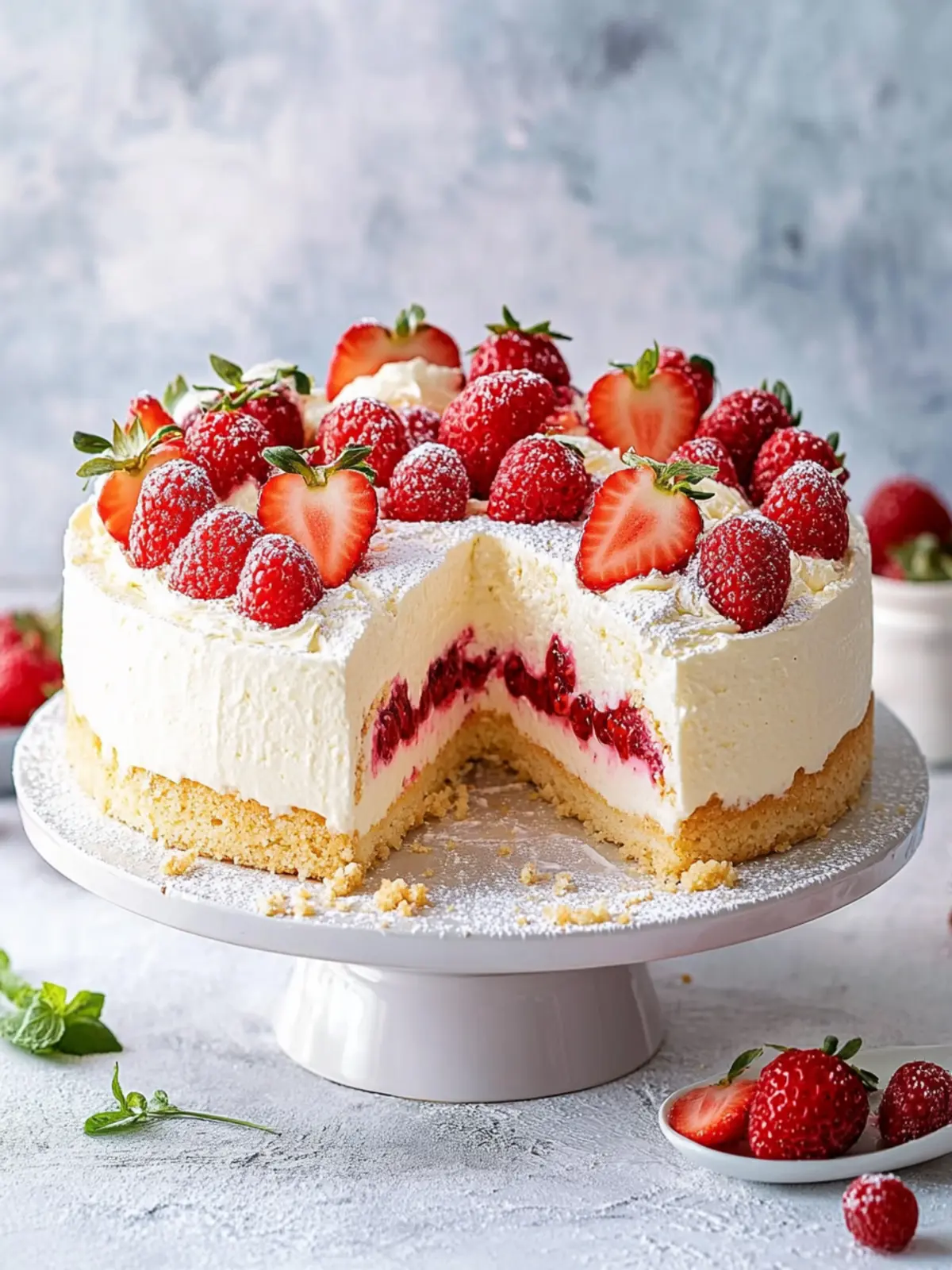 Erdbeer-Käsesahne-Torte mit Eierlikör – Himmlischer Genuss 3 Erdbeer-Käsesahne-Torte