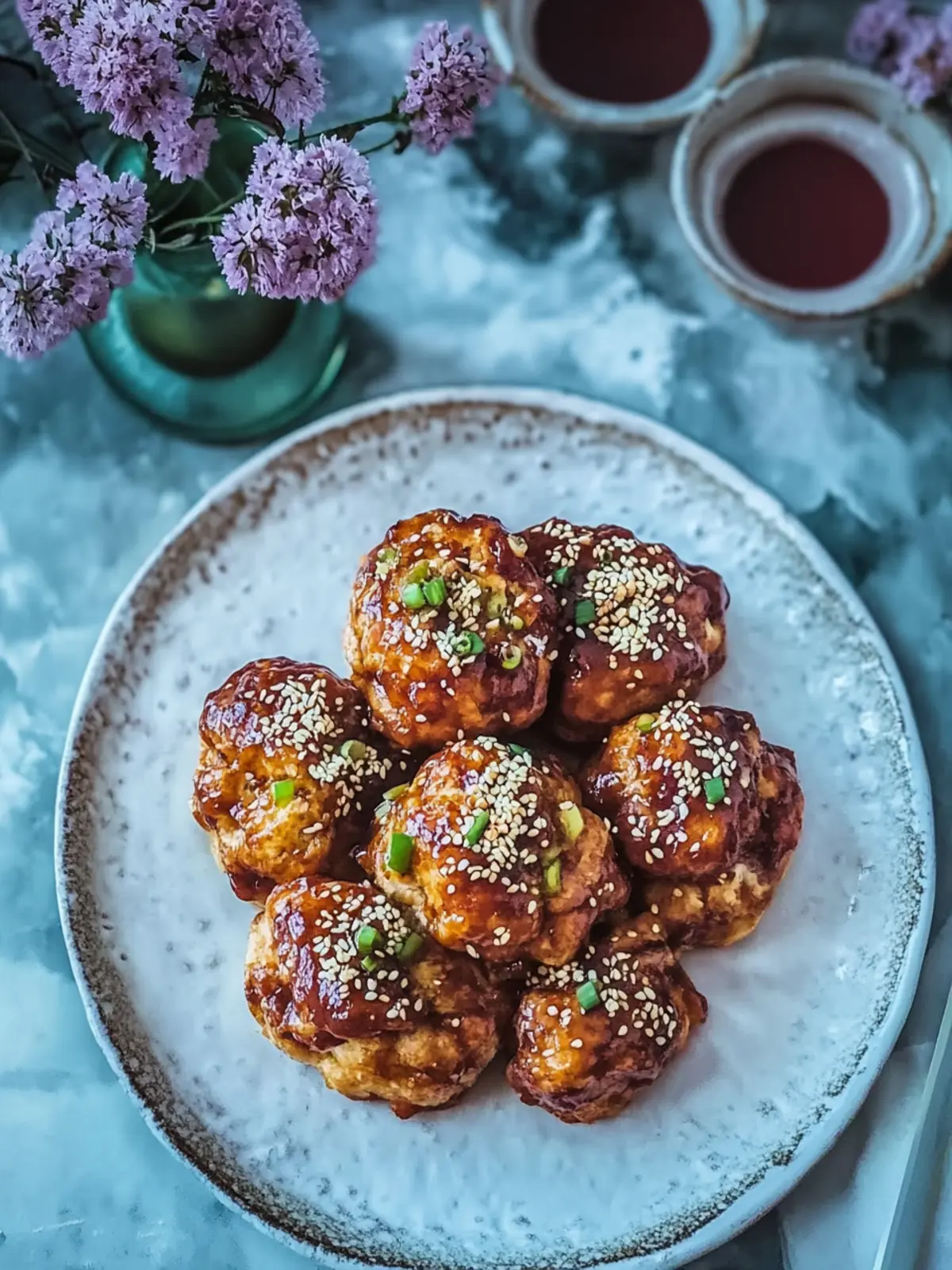 Crispy Koreanisches frittiertes Hühnchen mit würziger Sauce 4 Koreanisches frittiertes Hühnchen